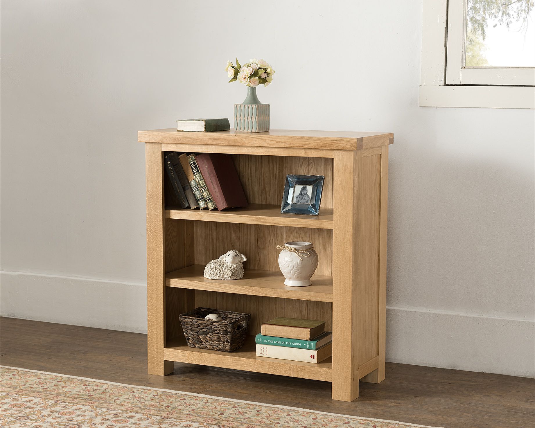 Valencia Oak Small Bookcase