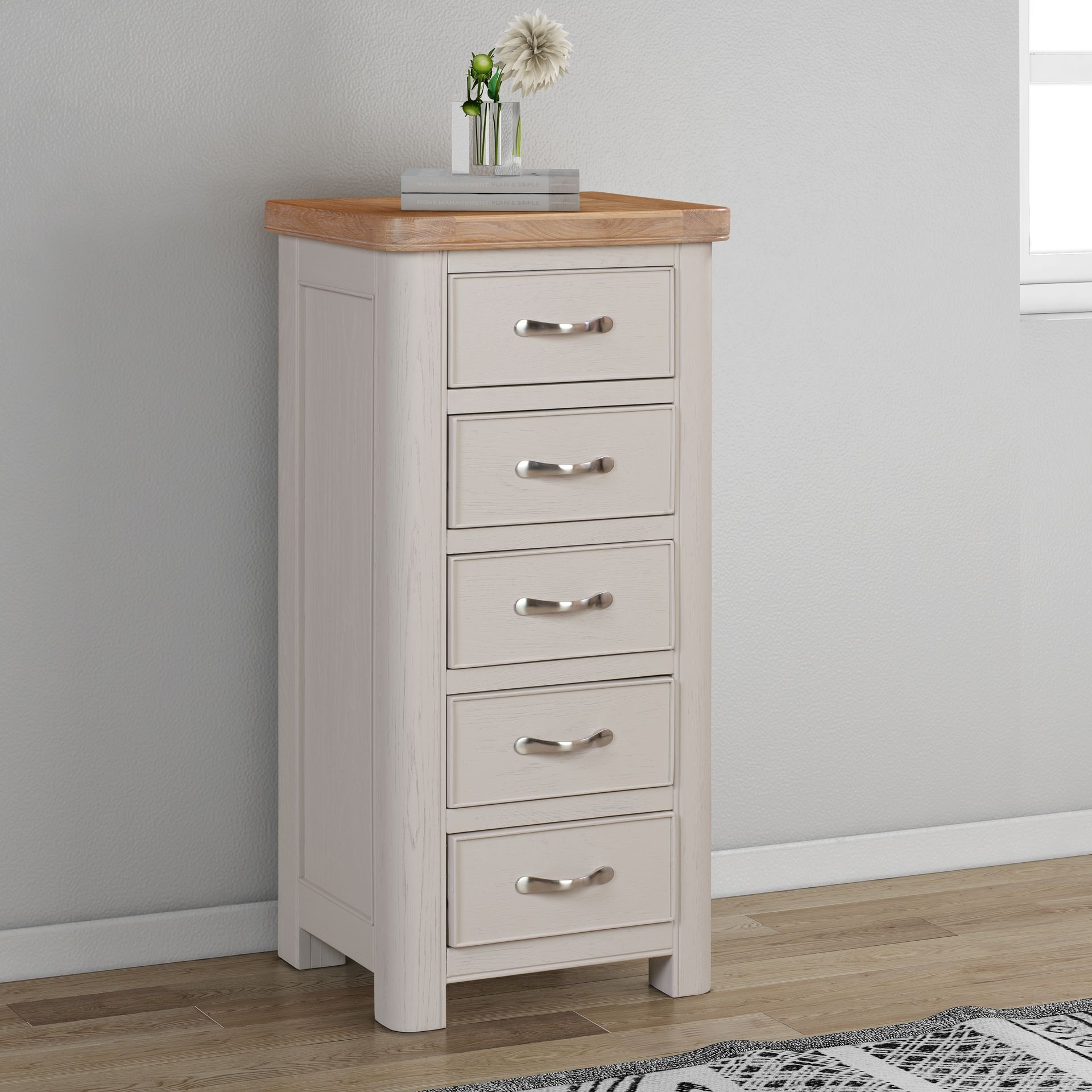 Chatsworth Painted 5 Drawer Tallboy