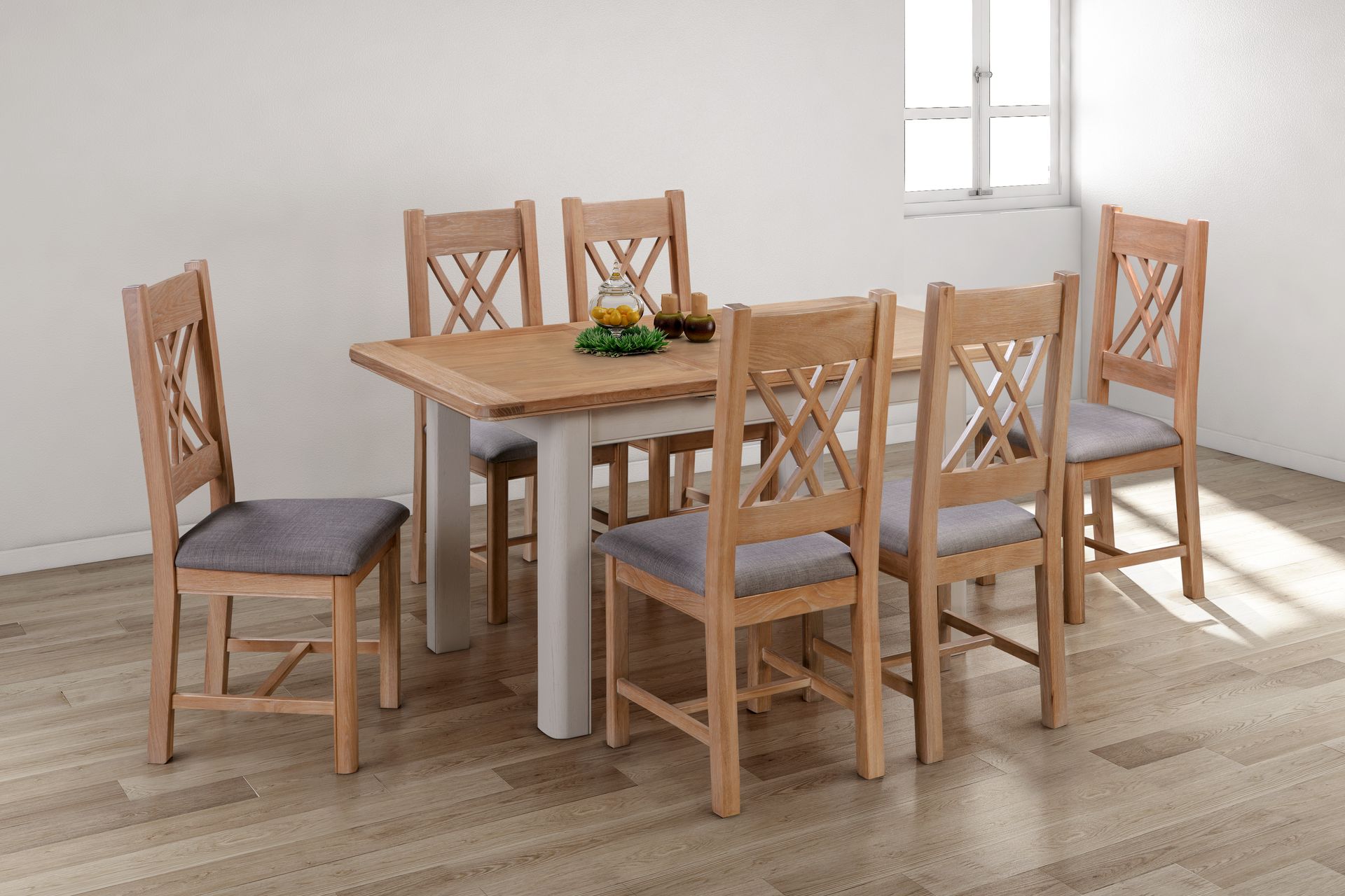 Chatsworth Painted 1.2m Extending Dining Table