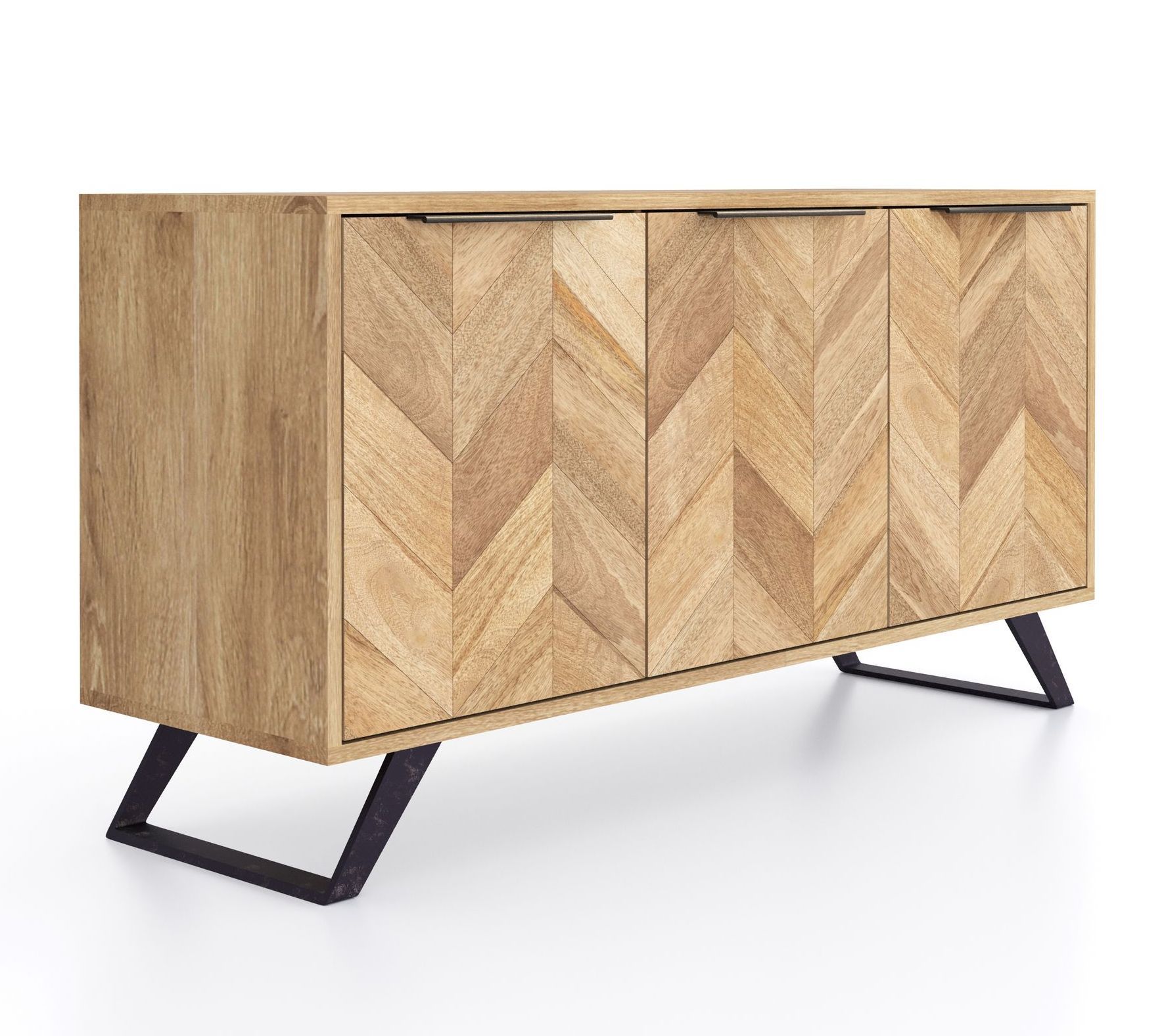 Rutland Mango Parquet Large Sideboard
