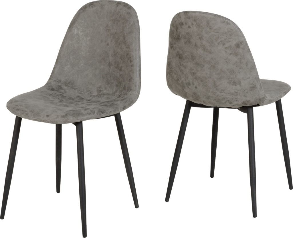Athens Grey Faux Leather Chair