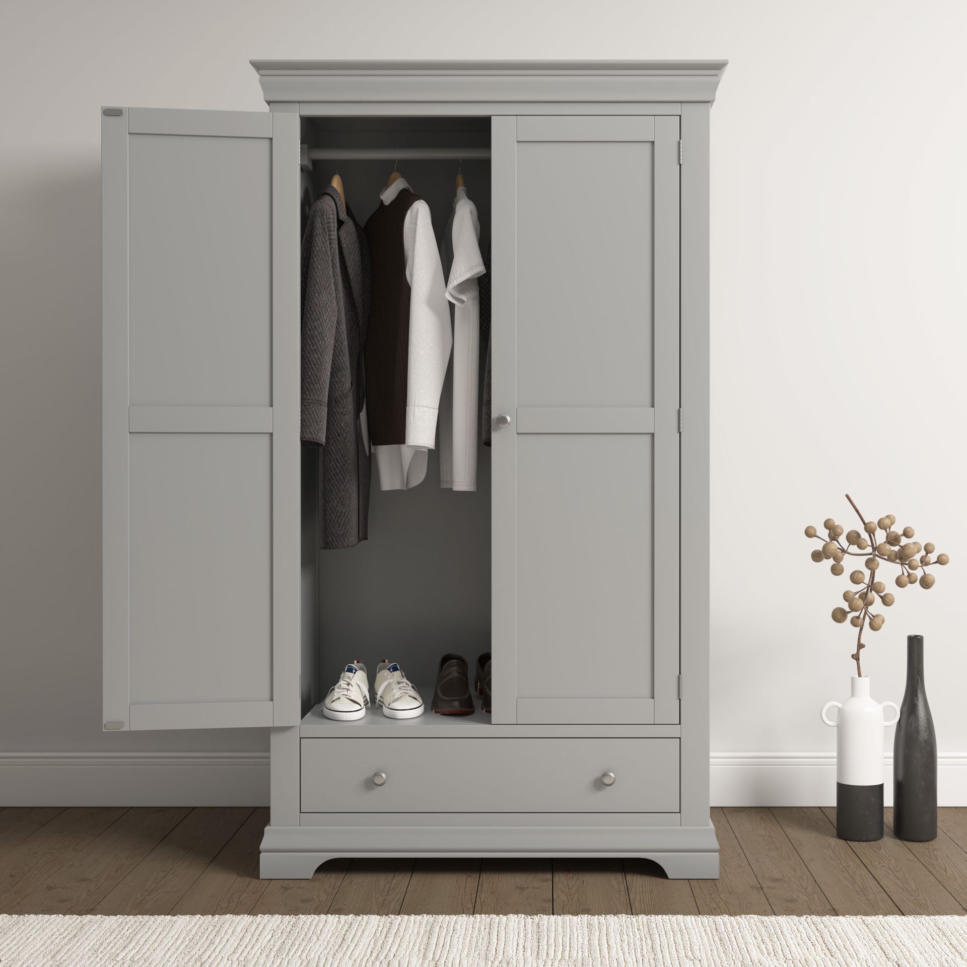 Bordeaux Grey 7 Drawer Chest of Drawers