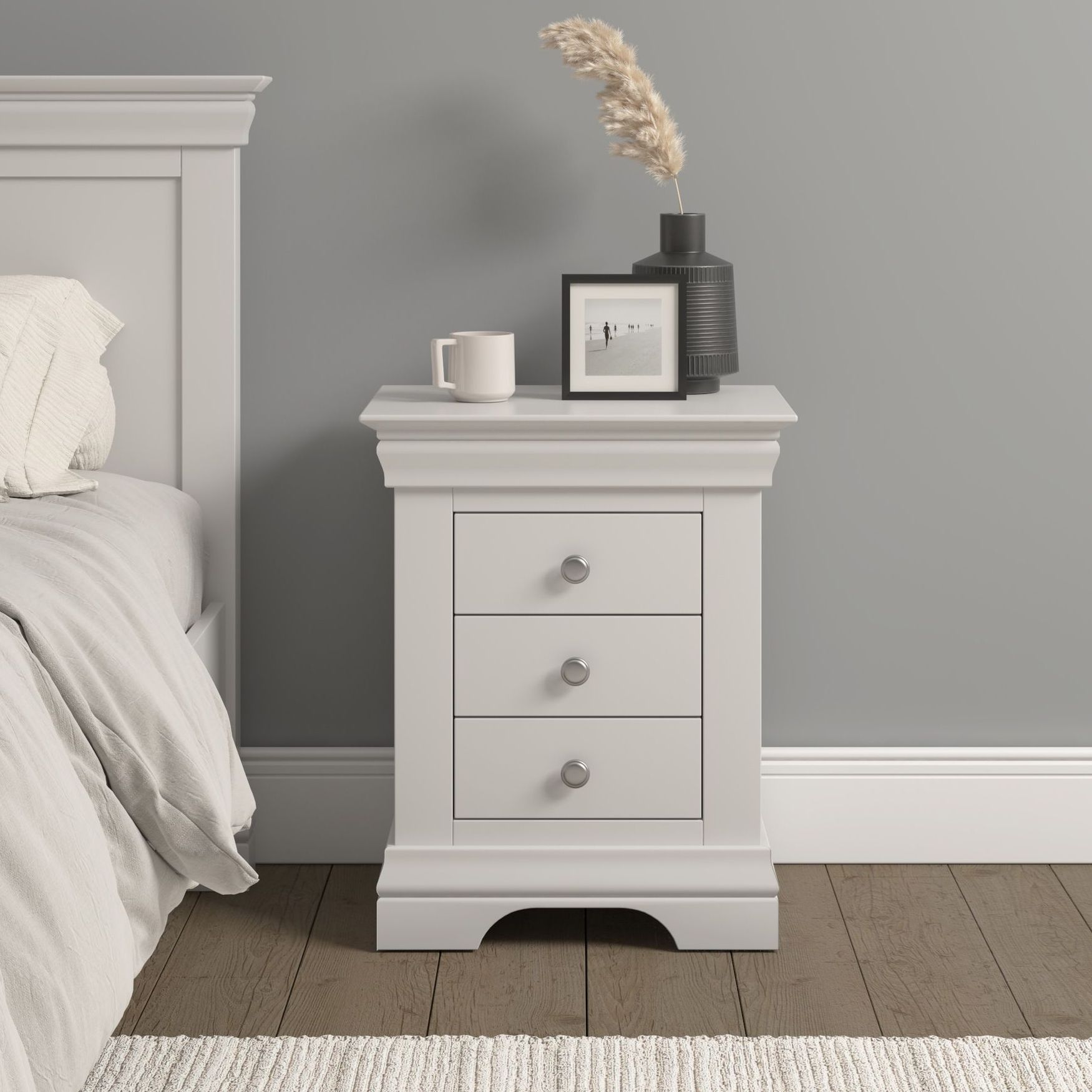 Bordeaux Ivory Bedside