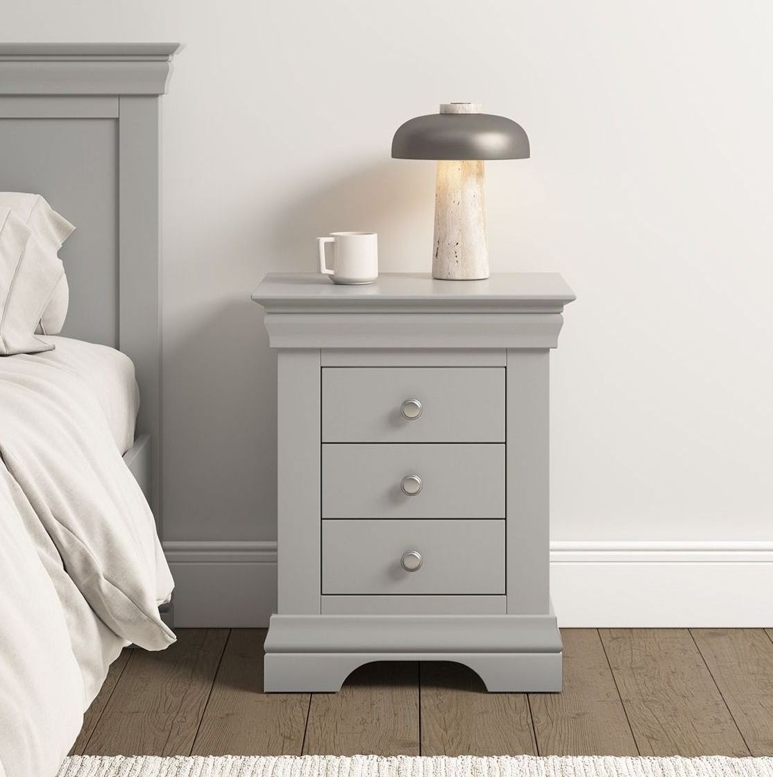 Bordeaux Grey Bedside