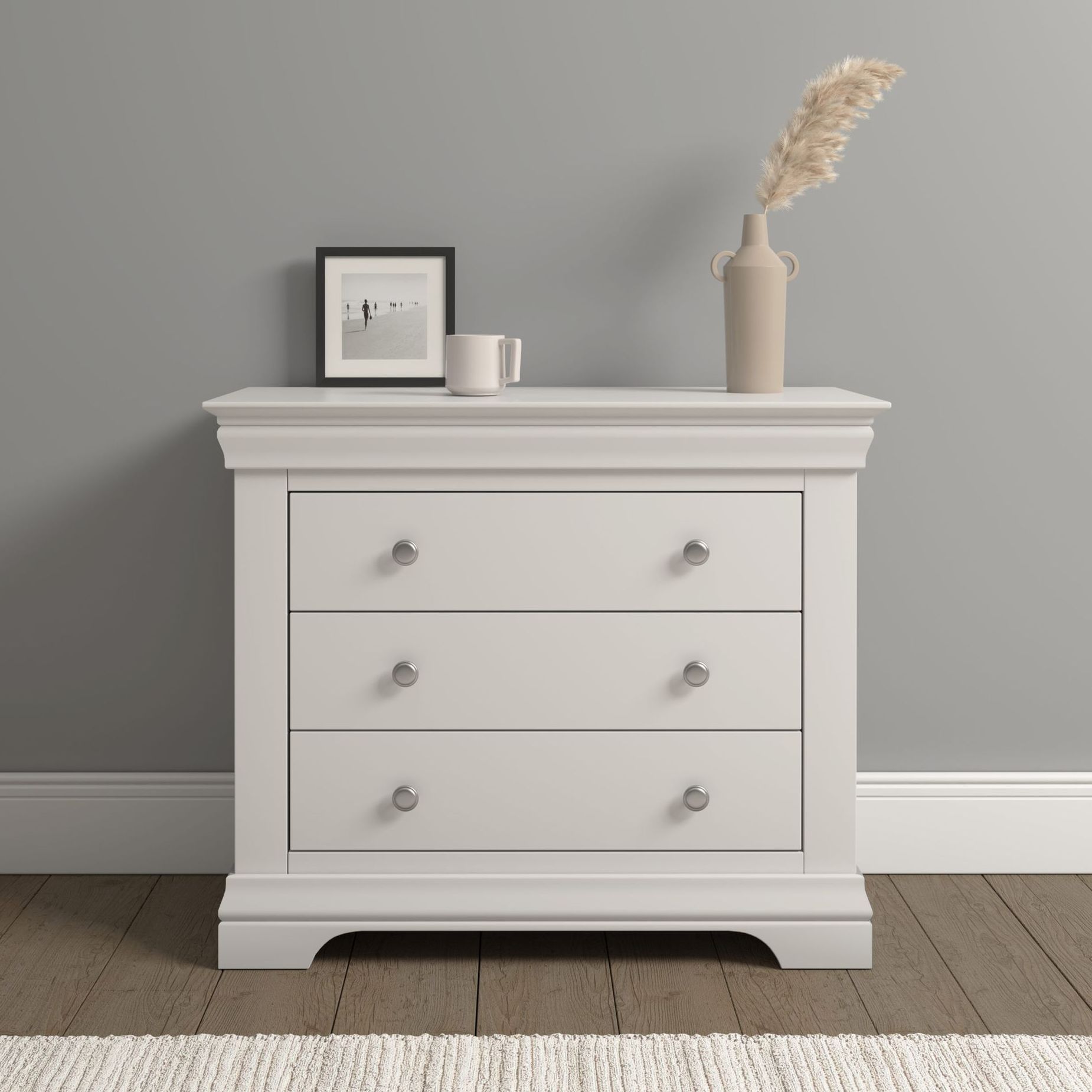 Bordeaux Ivory 3 Drawer Chest