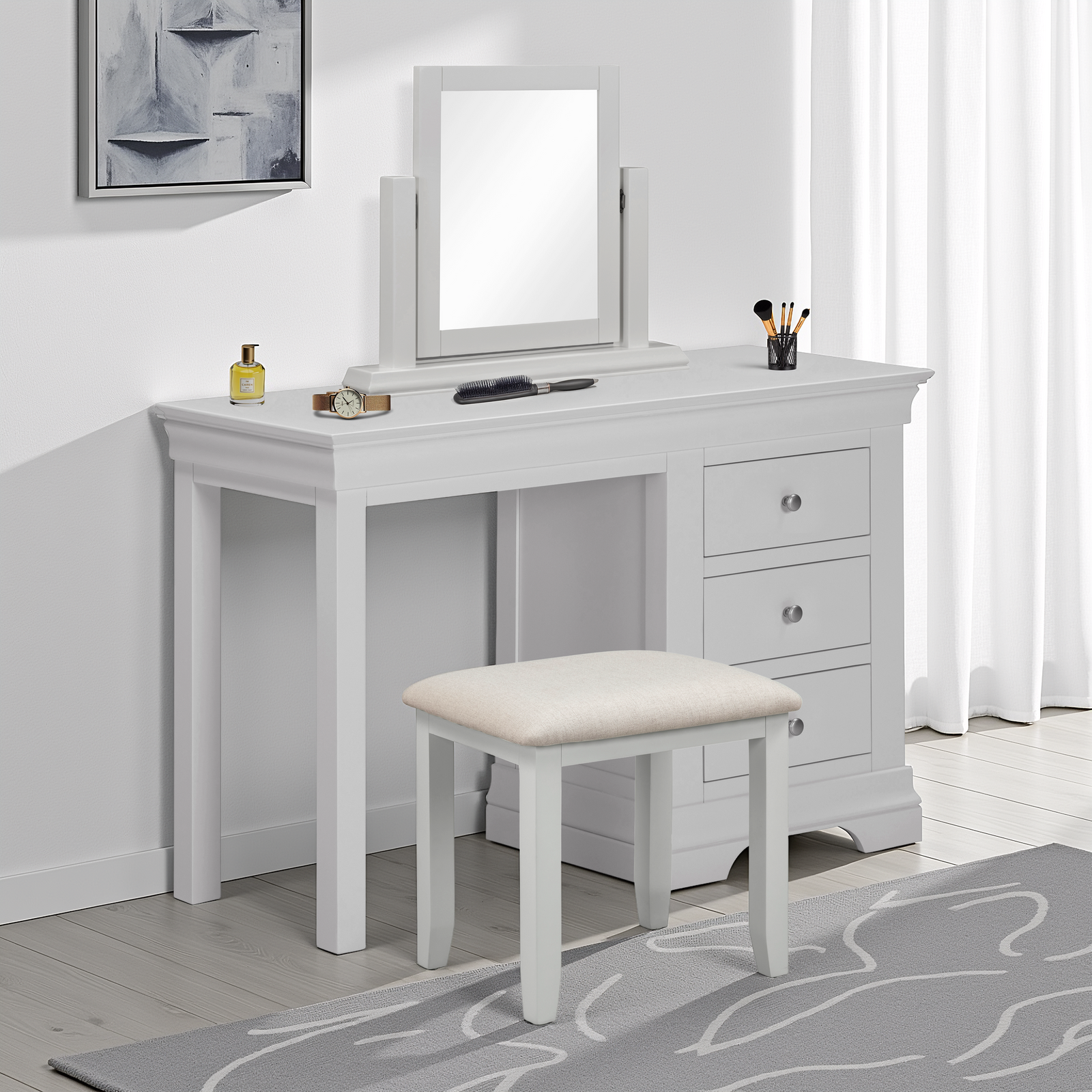 Bordeaux Grey Dressing Table