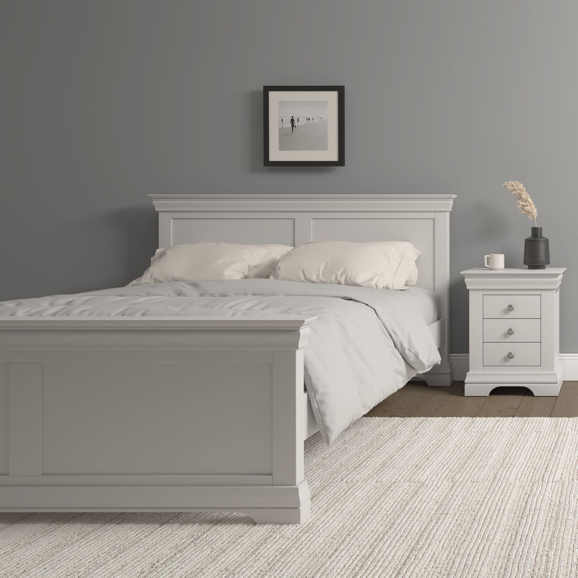 Bordeaux Ivory King Size Bed