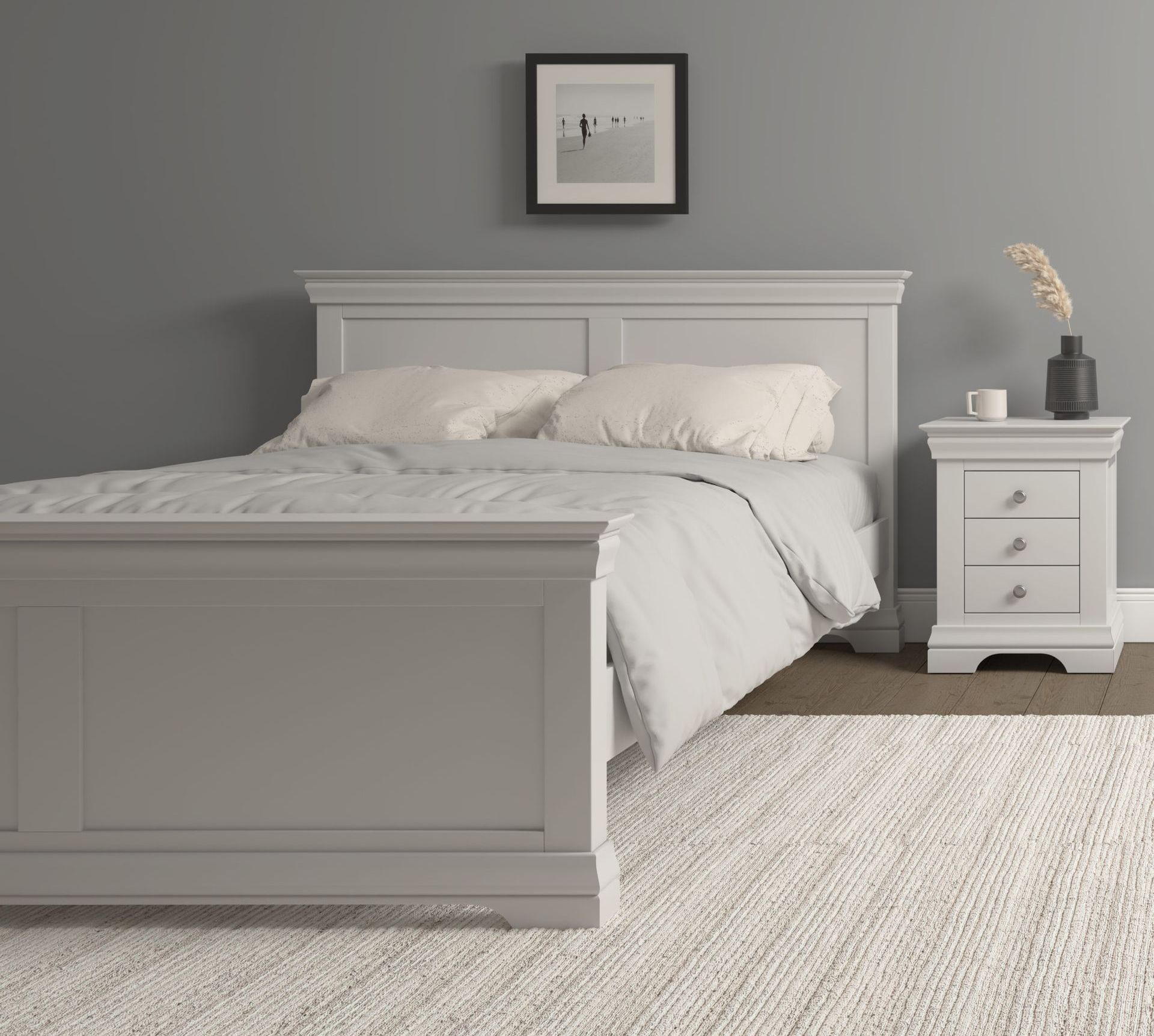 Bordeaux Ivory King Size Bed