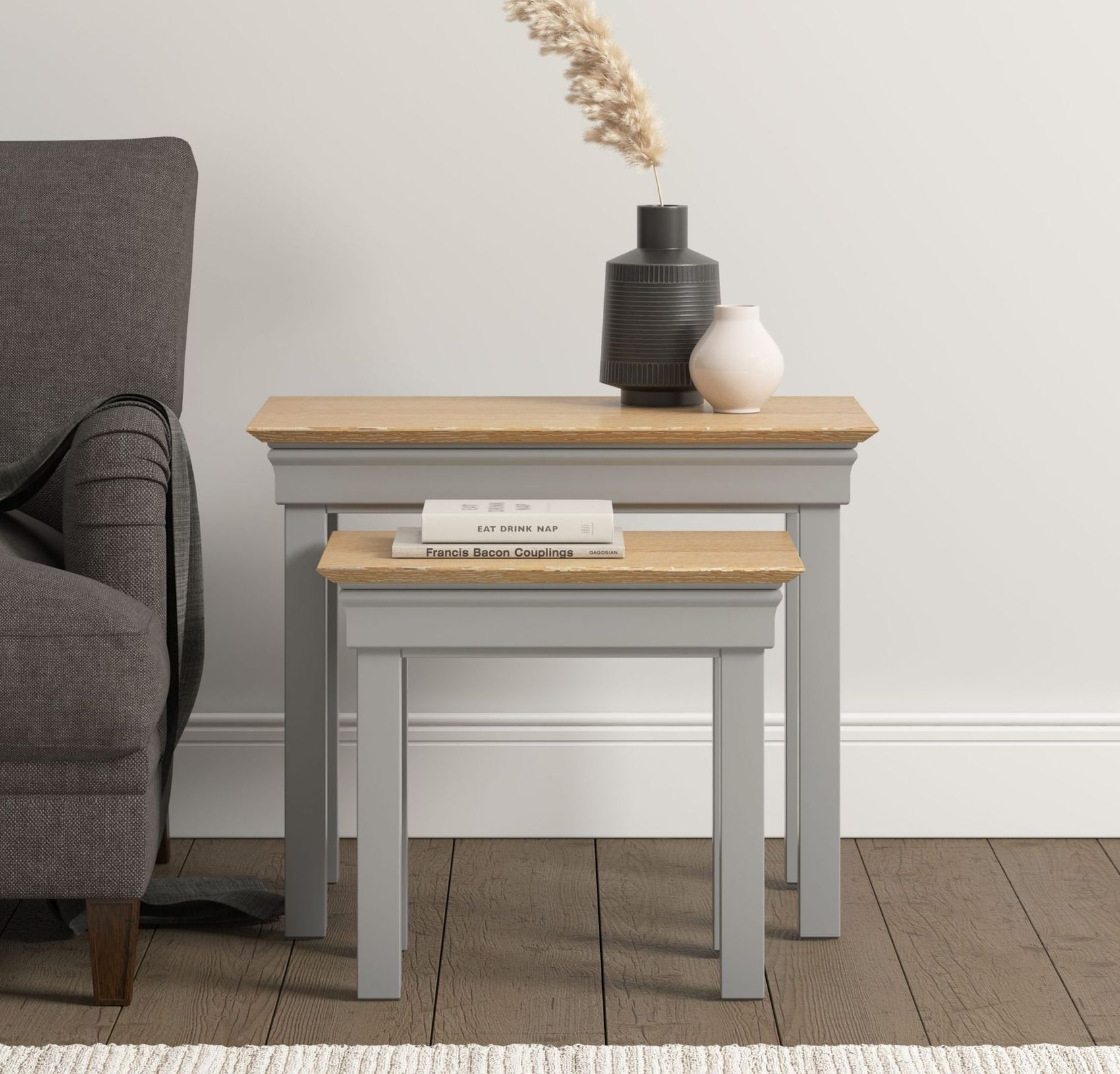 Bordeaux Grey Nest of Tables