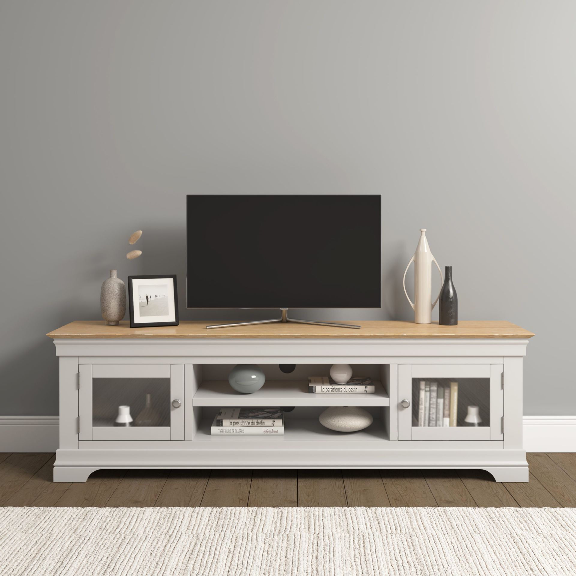 Bordeaux Ivory Large TV Unit