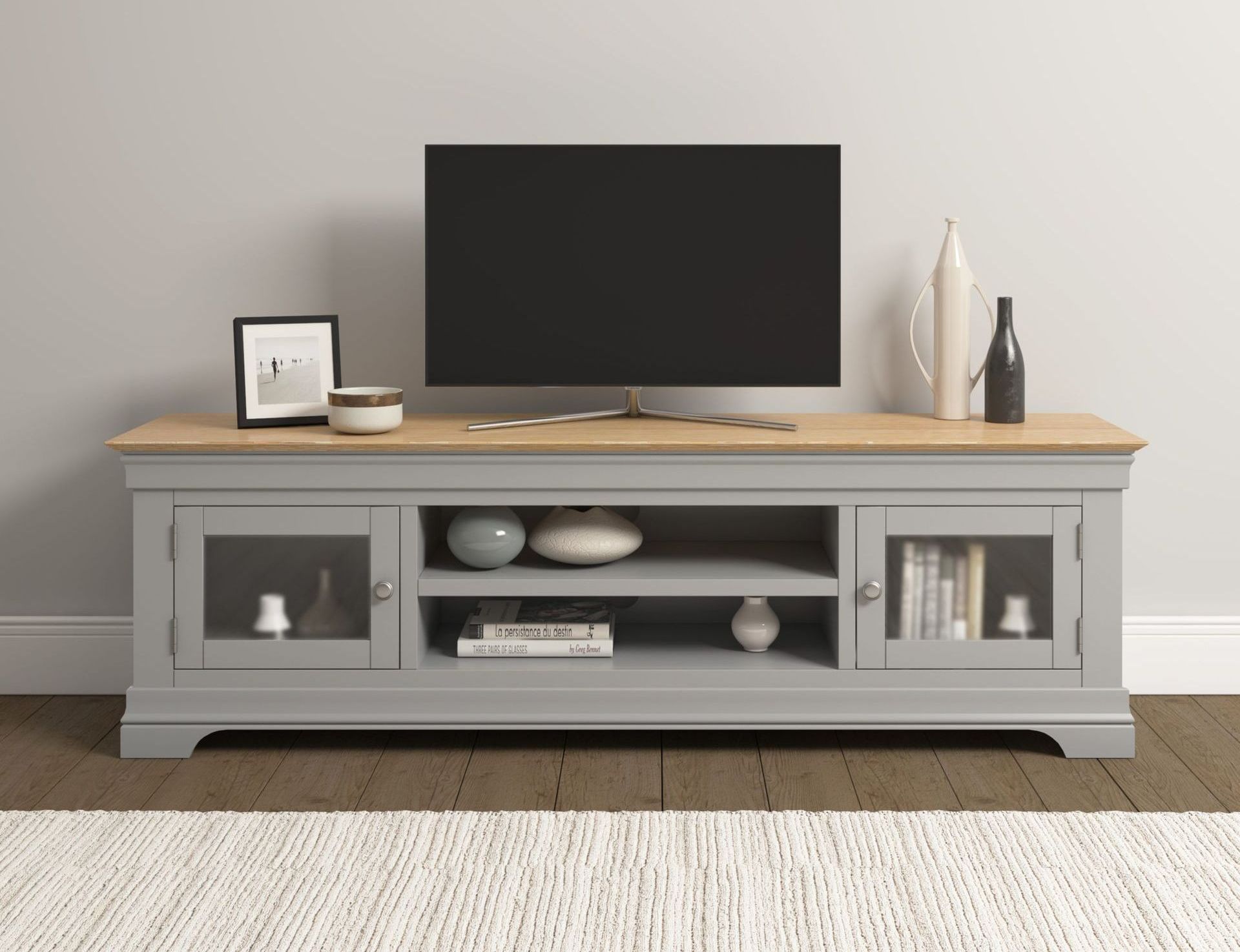 Bordeaux Grey Large TV Unit