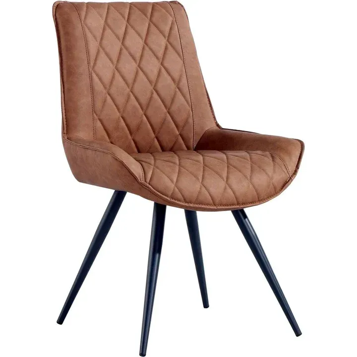 Industrial Diamond Back Chair Tan