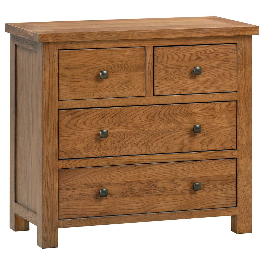 Dorchester Rustic Oak 2 over 2 Chest
