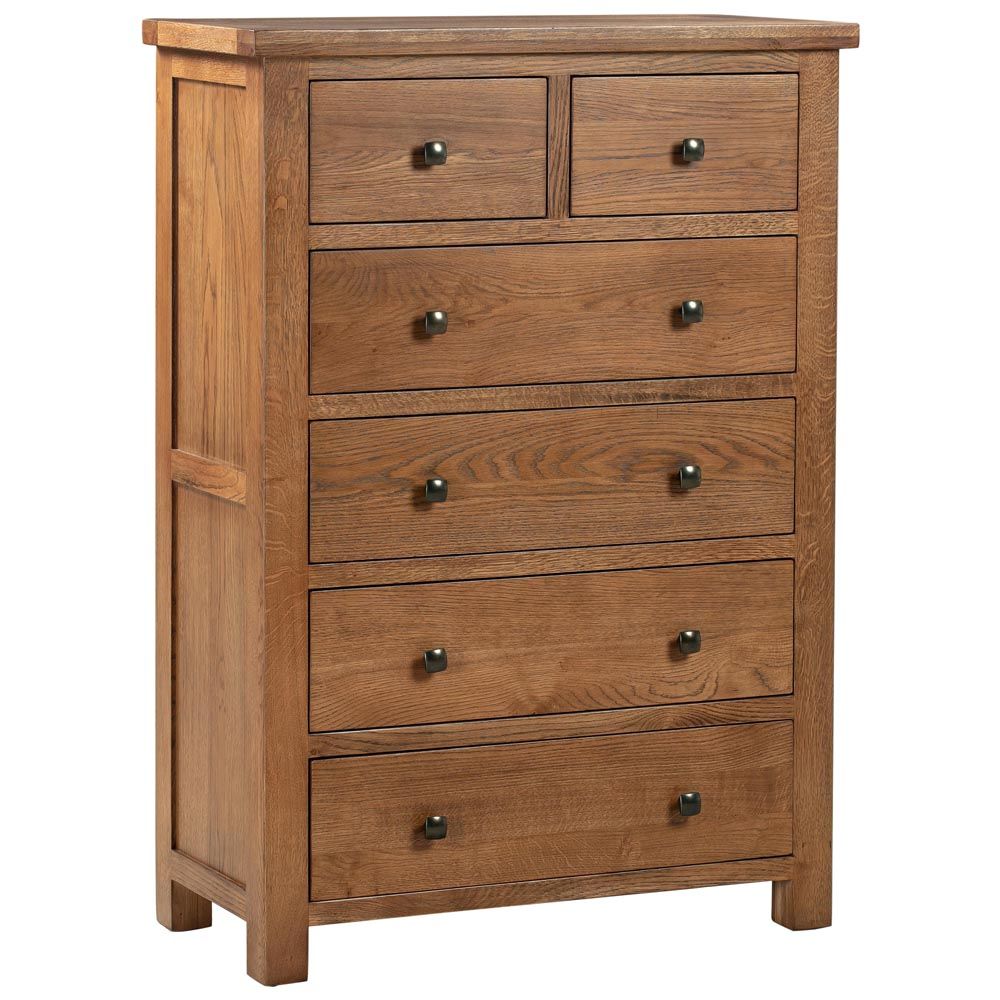 Dorchester Rustic Oak 2 over 4 Chest