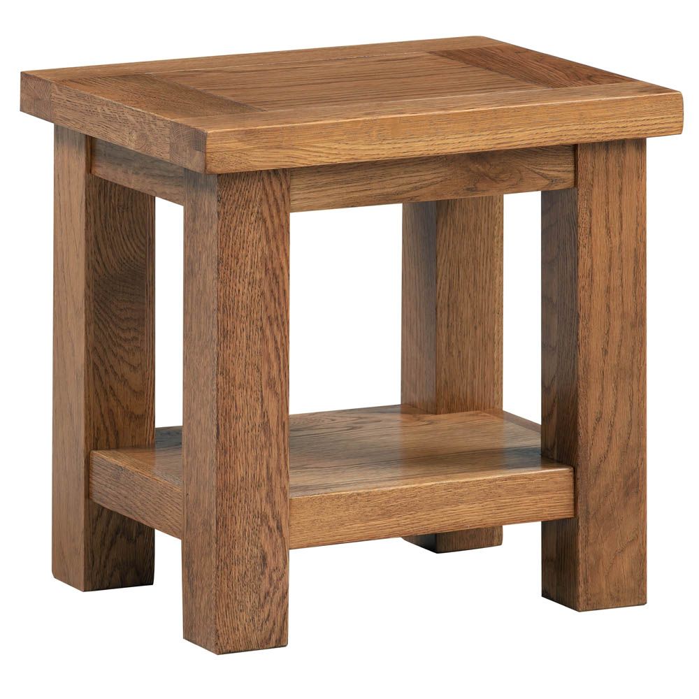 Dorchester Rustic Oak Lamp Table