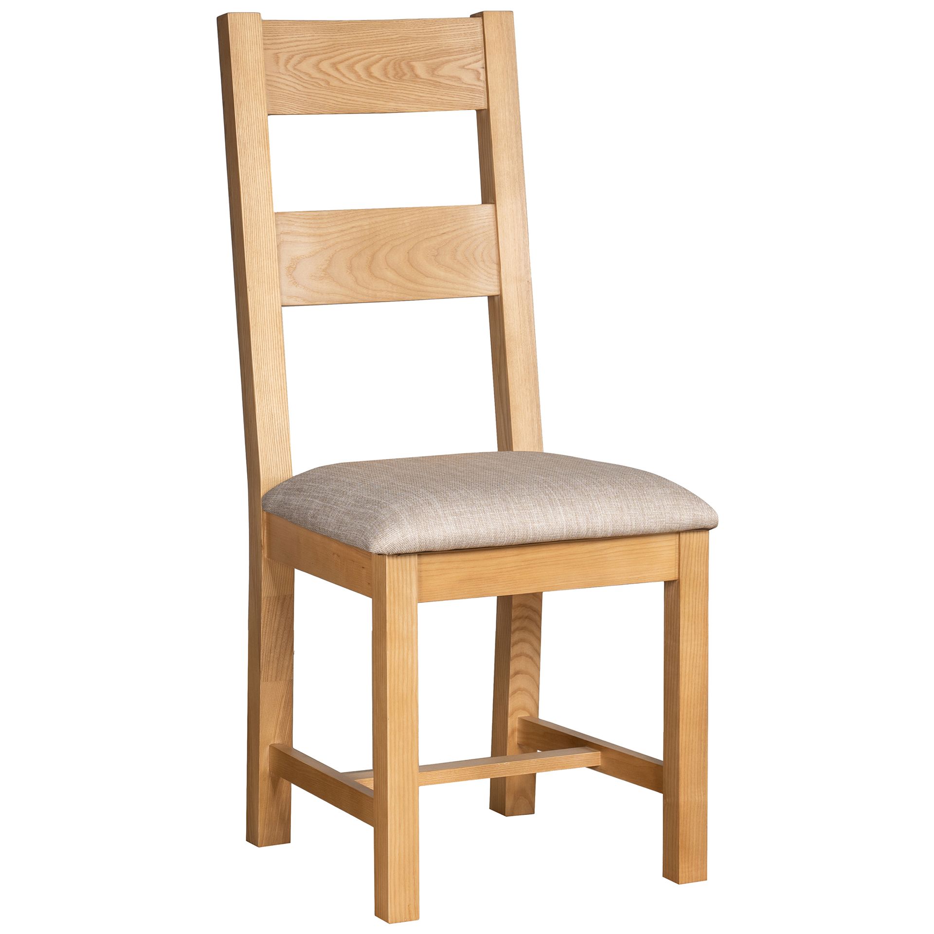 Dorchester Oak Ladder Back Chair (Fabric Seat)