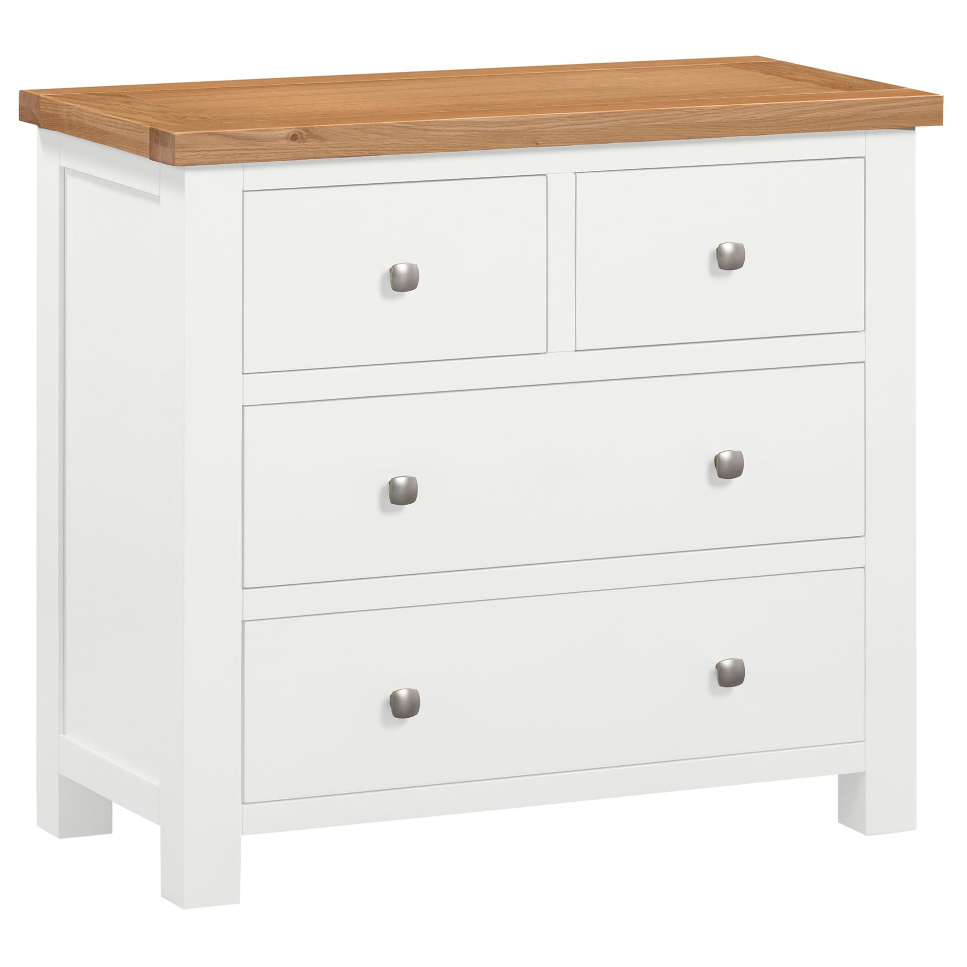 Dorchester White 2 over 2 Chest