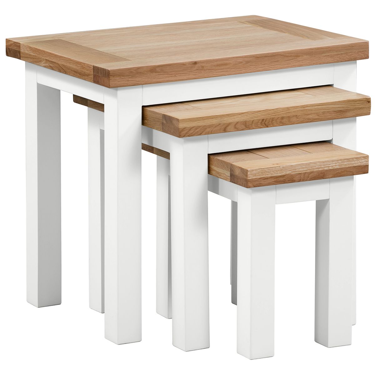 Dorchester White Nest of Tables