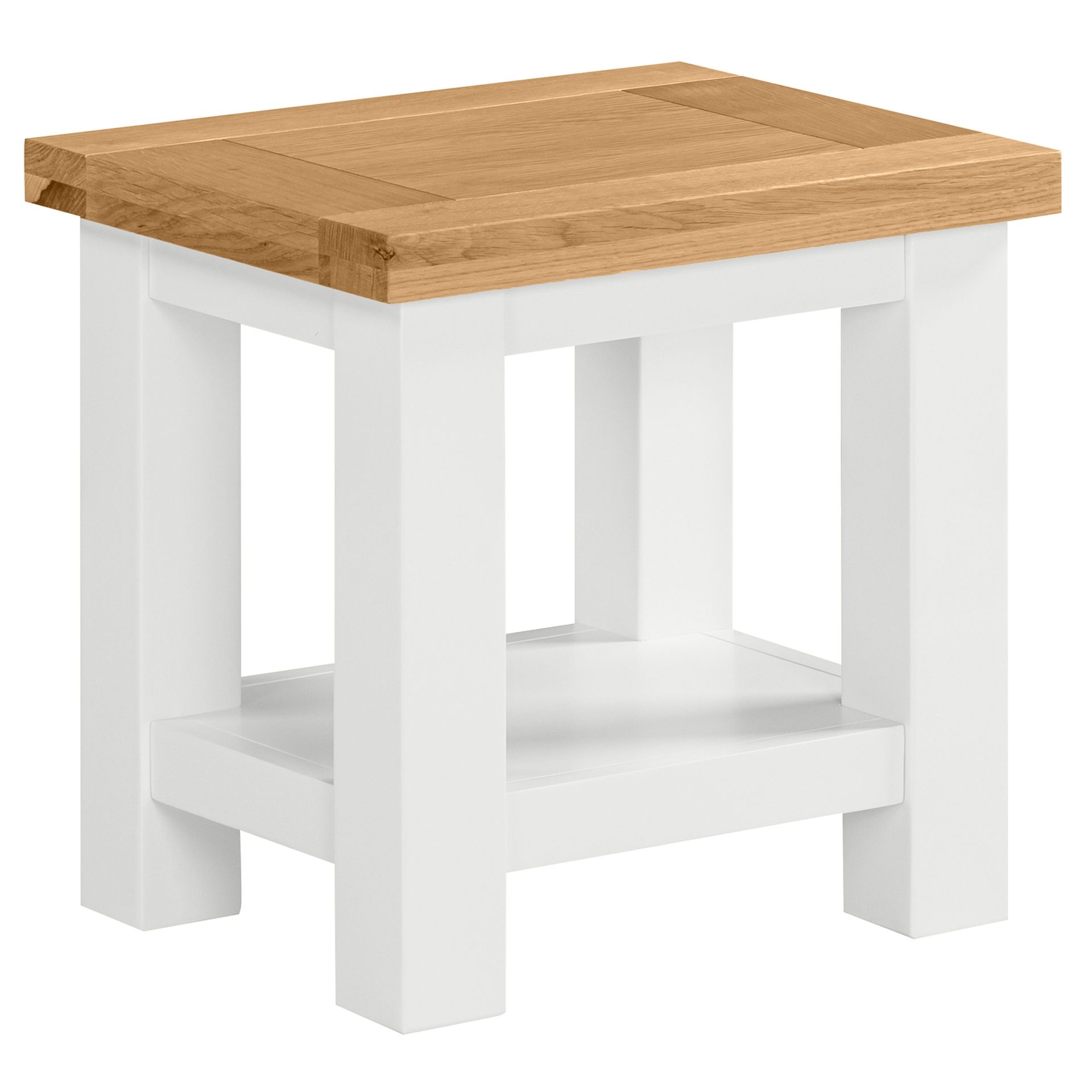 Dorchester White Lamp Table
