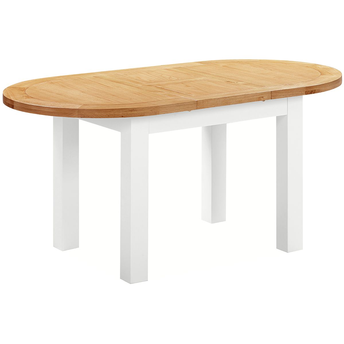 Dorchester White D-End Extending Table
