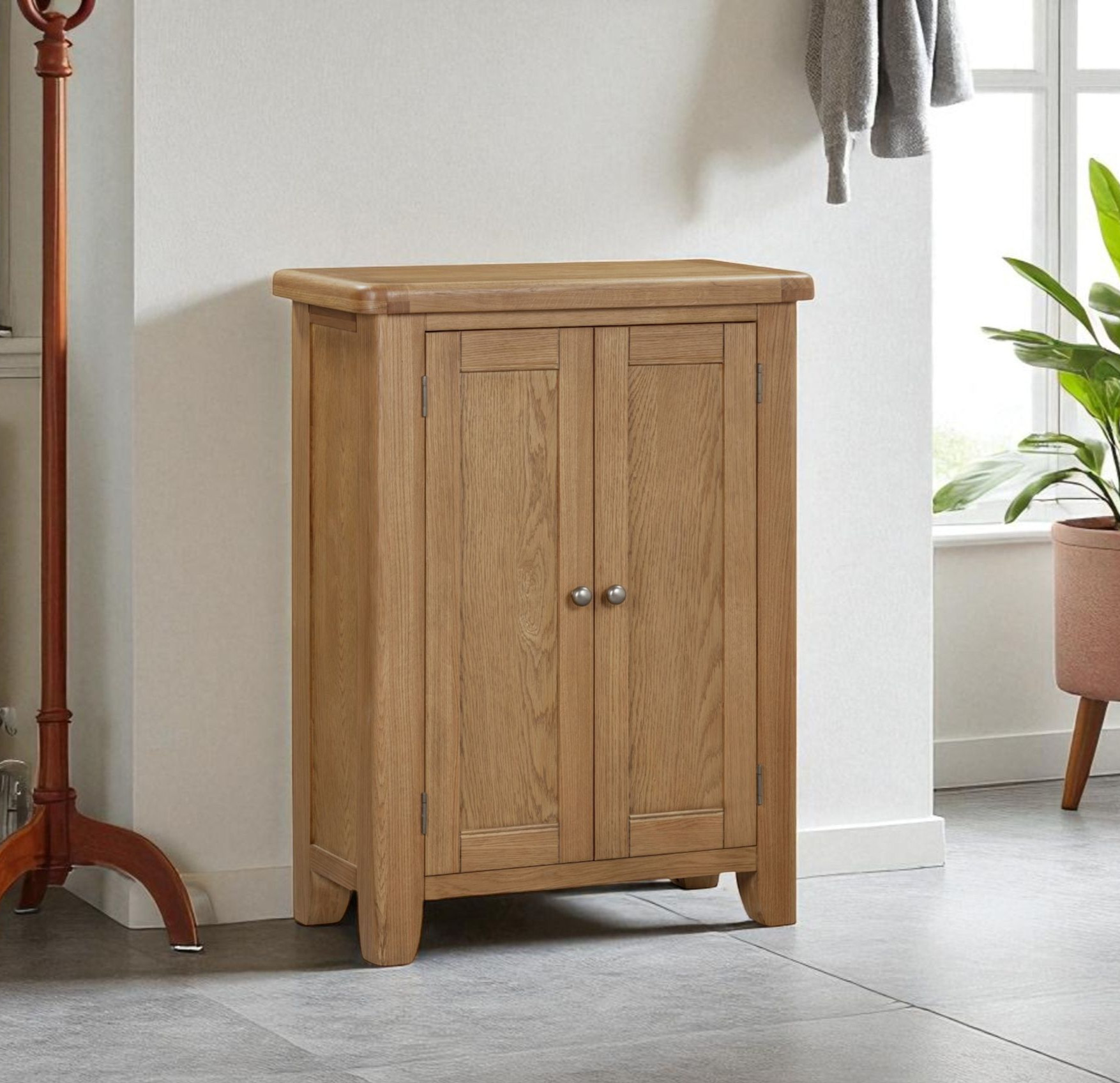 Harris Oak Shoe Cupboard