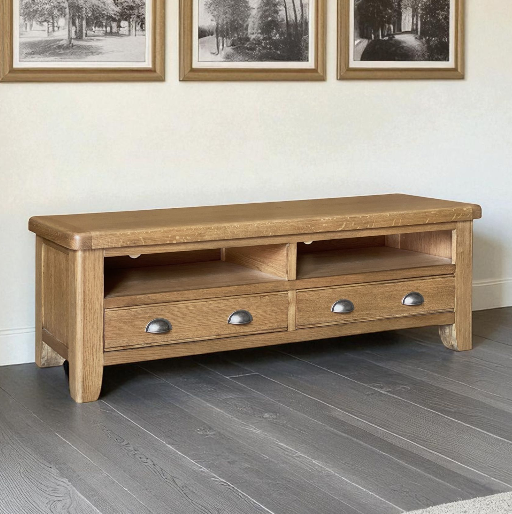 Harris Oak Large TV Unit
