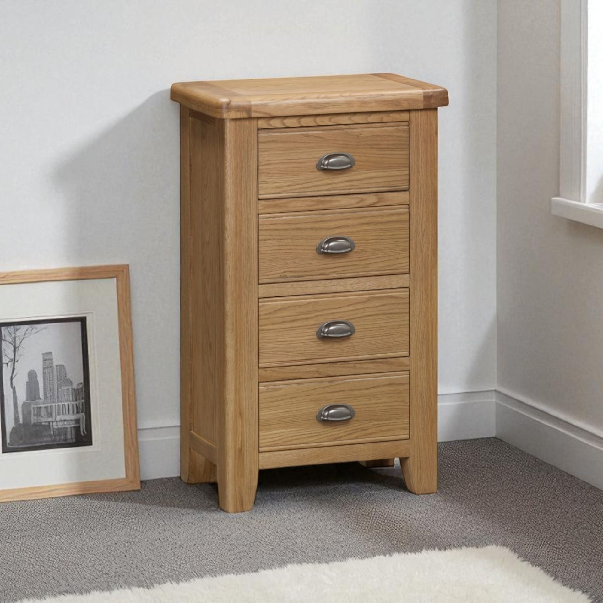 Harris Oak 4 Drawer Chest