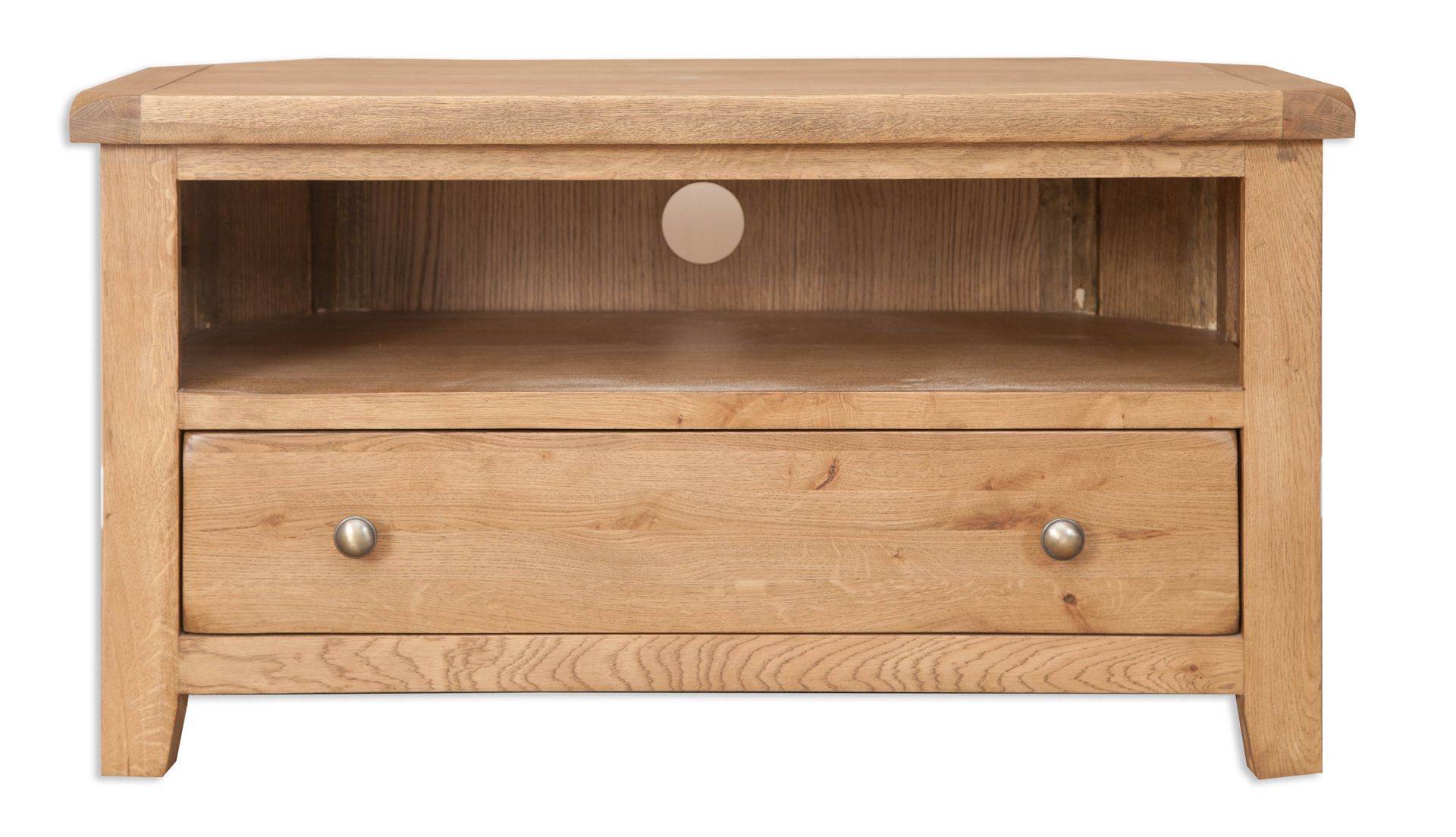 Country Oak Corner TV Unit