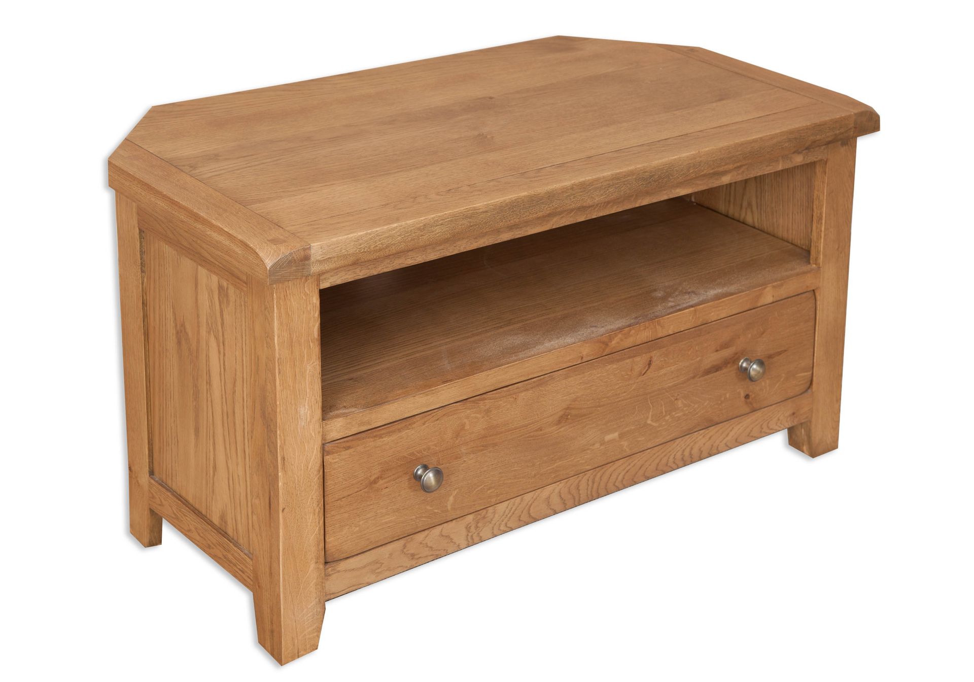 Country Oak Corner TV Unit