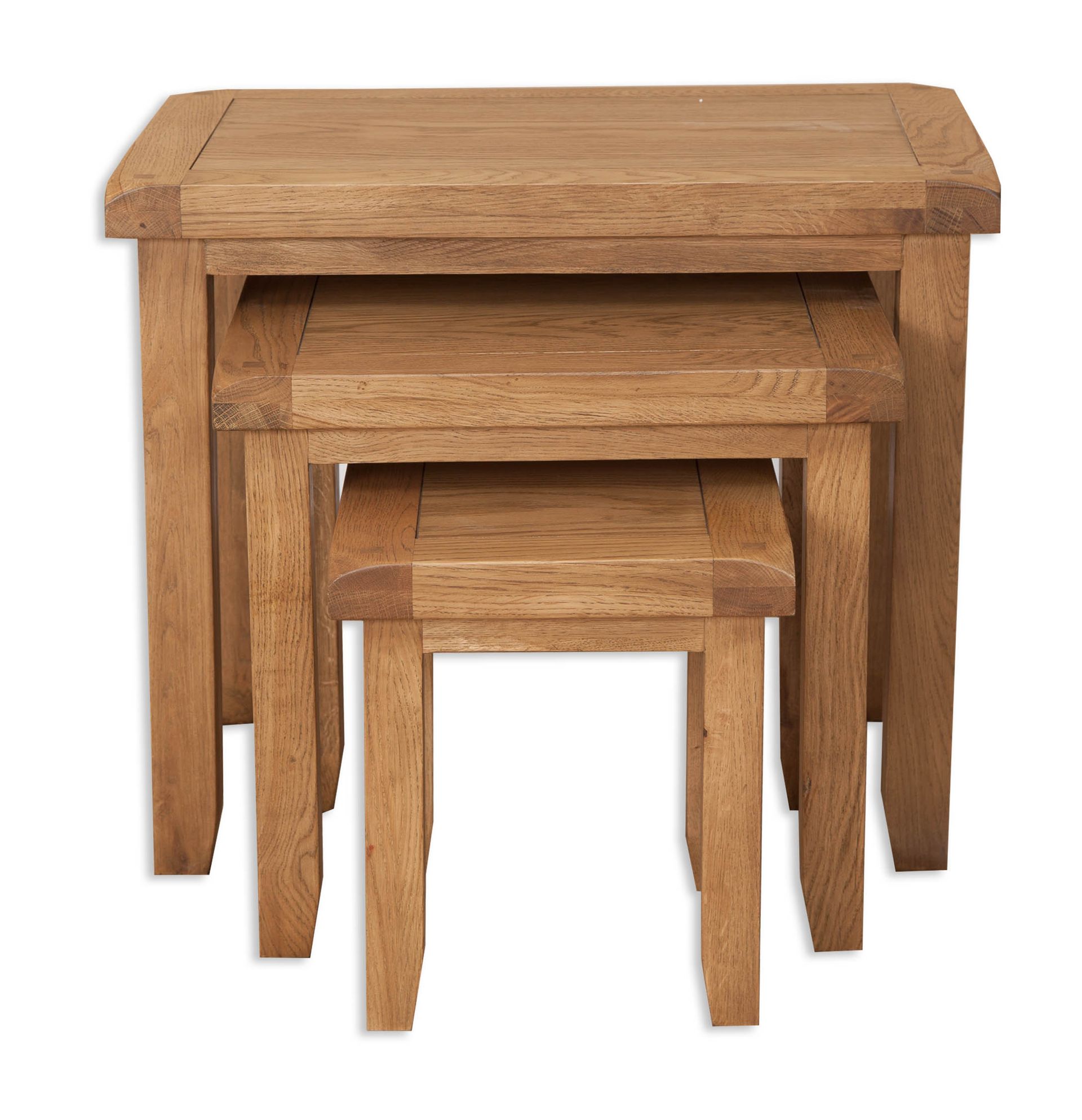 Country Oak Nest of Tables
