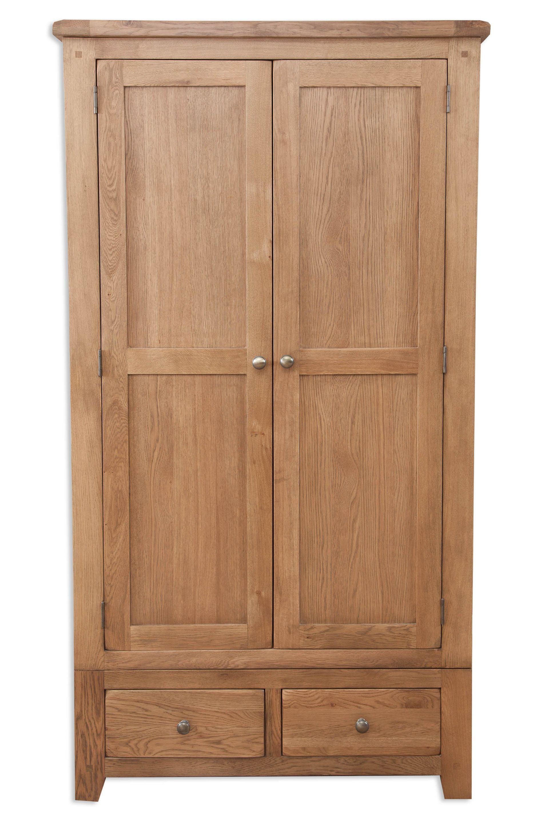 Country Oak Double Wardrobe