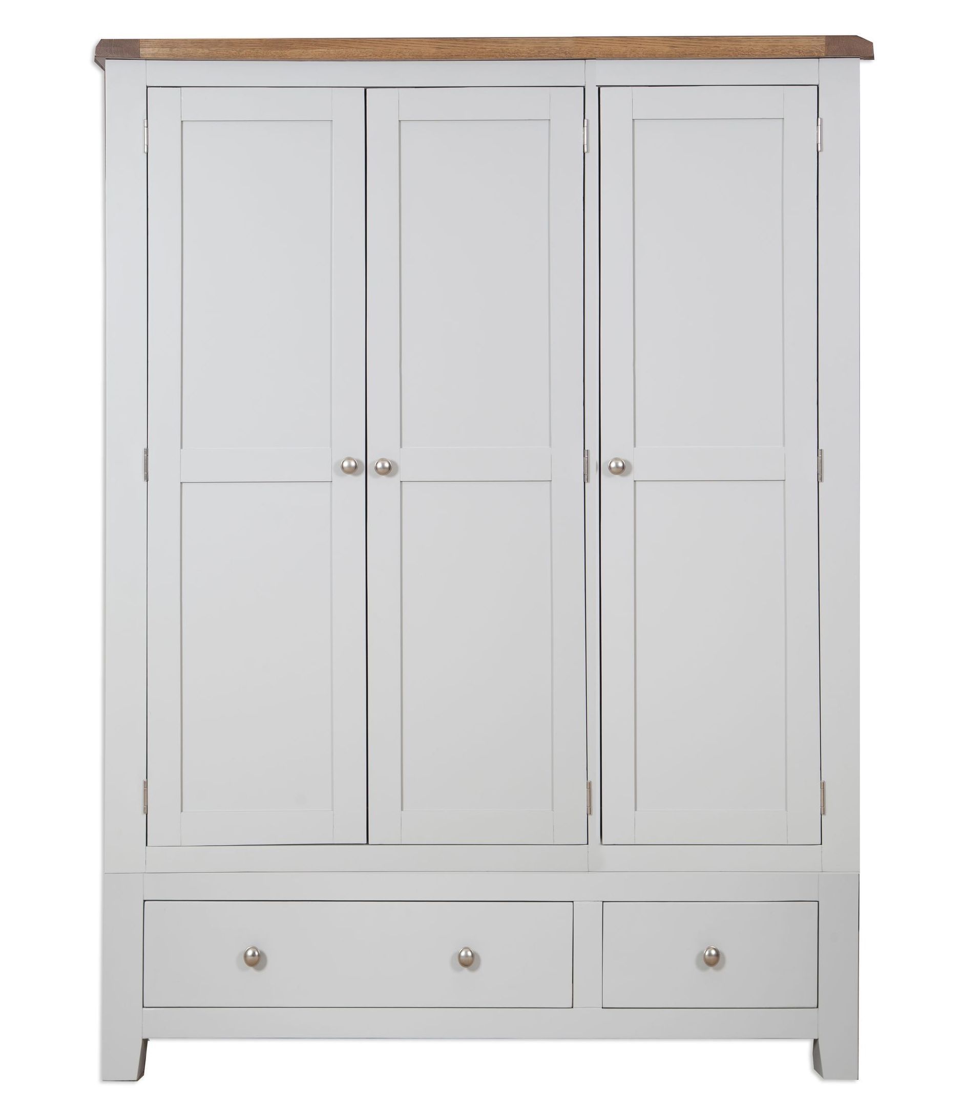 French Grey Triple Wardrobe