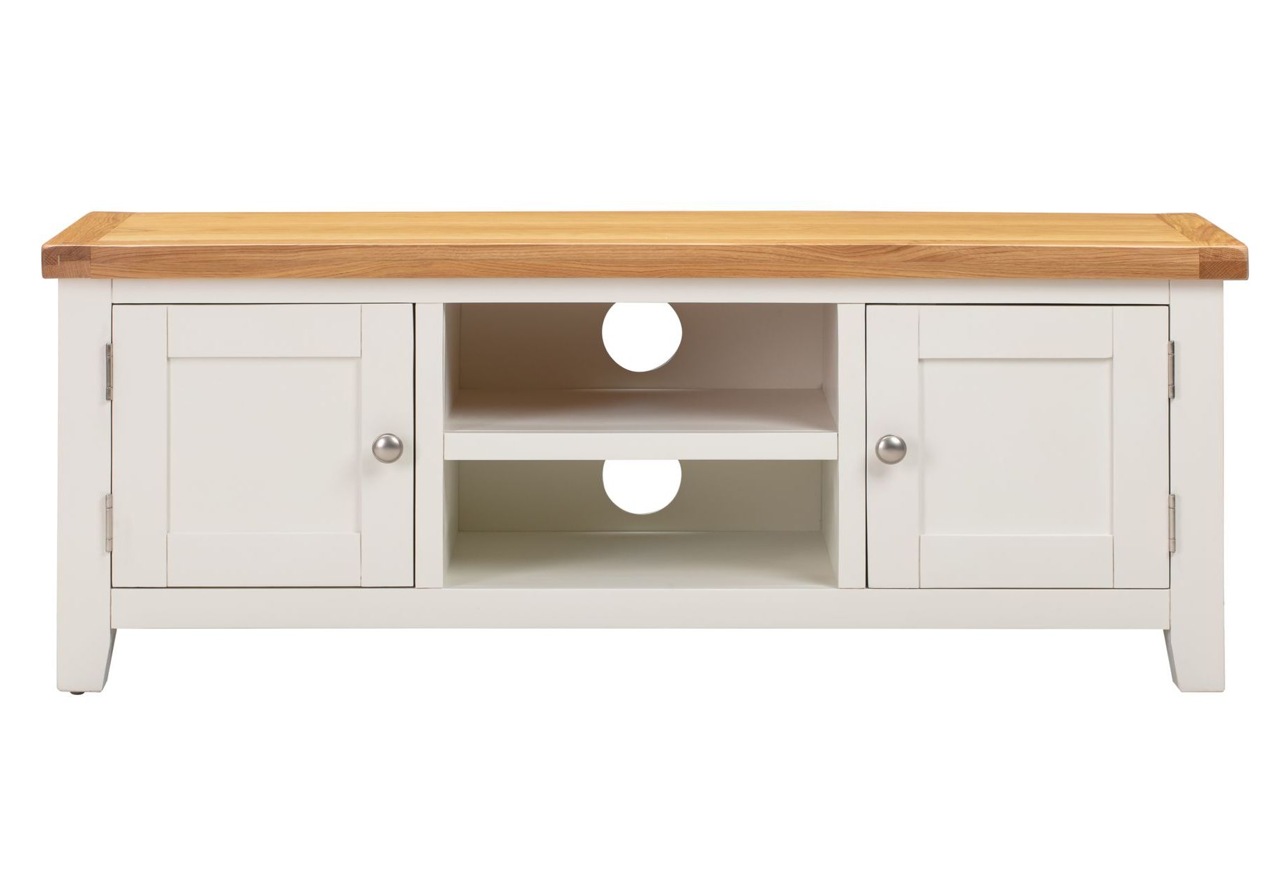 Malvern White Large TV Unit