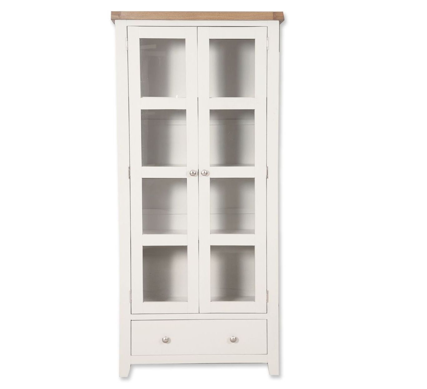 Malvern White Glazed Display Cabinet