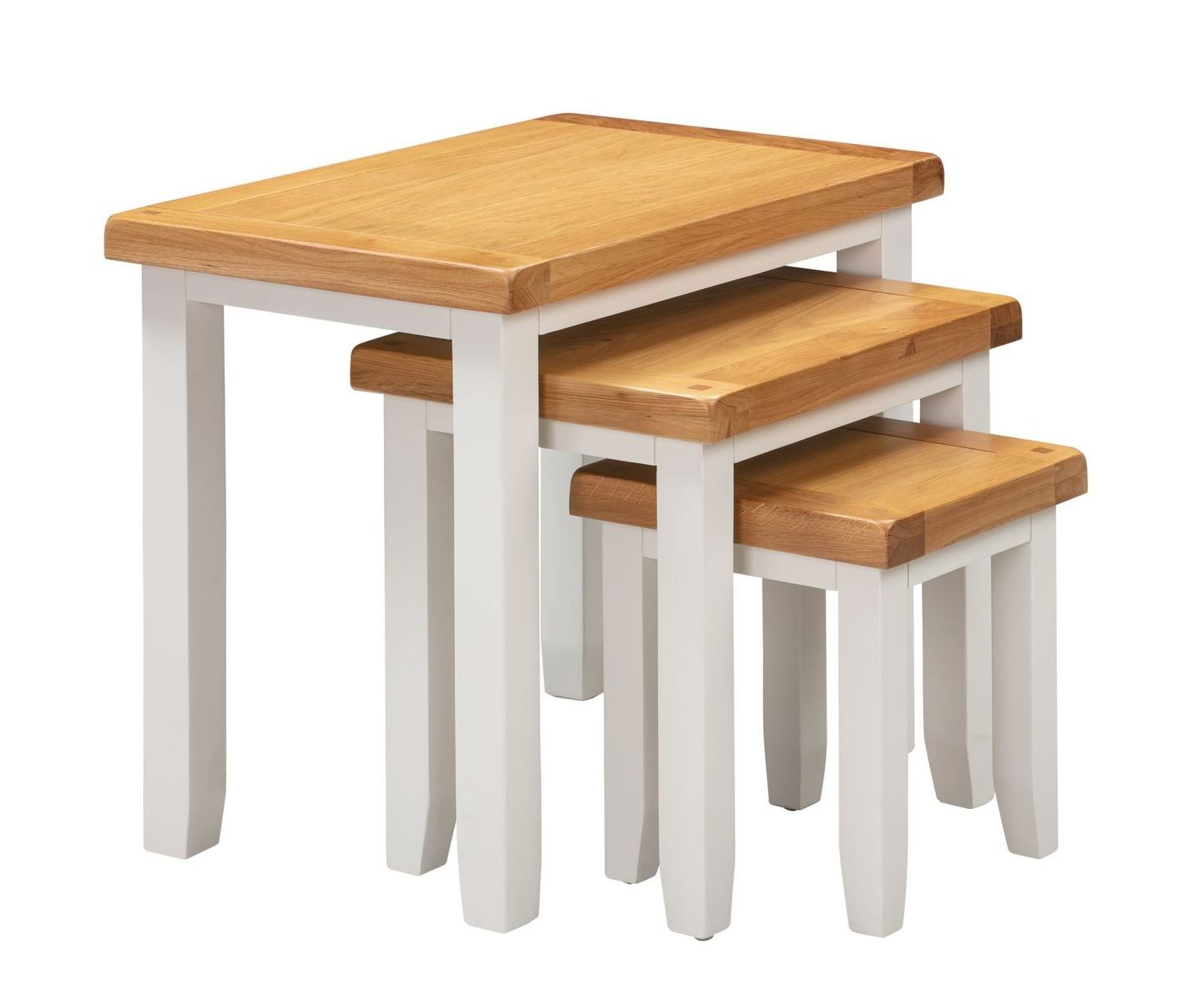 Malvern White Nest of Tables