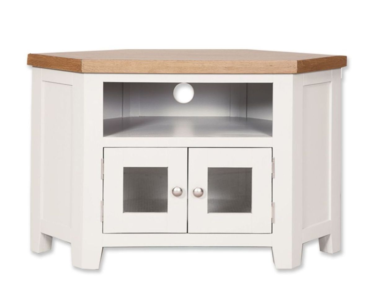 Malvern White Glazed TV Unit