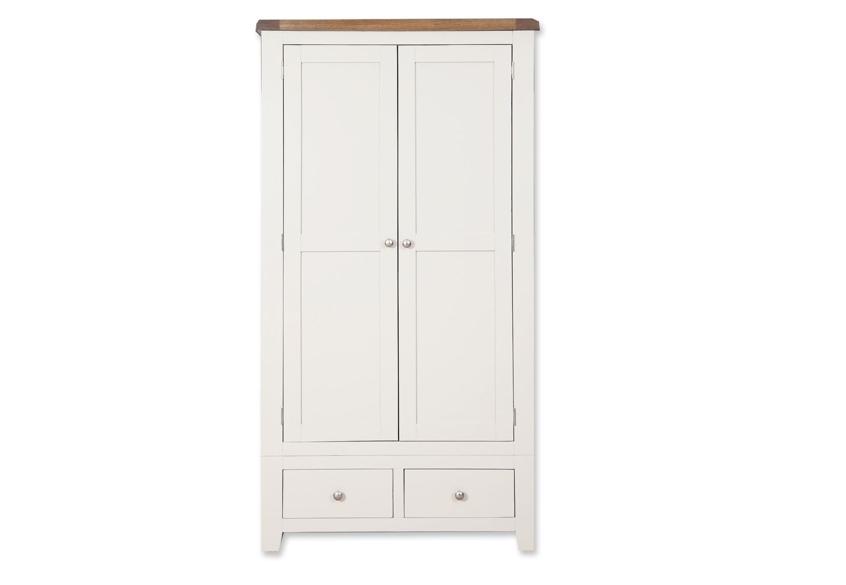Malvern White 2 Door 2 Drawer Double Wardrobe