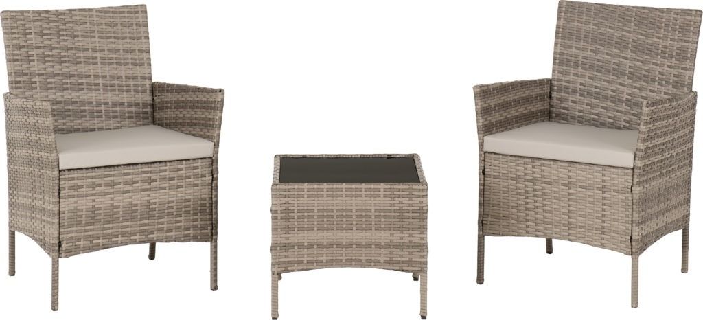 Willow 3 Piece Garden Set Grey