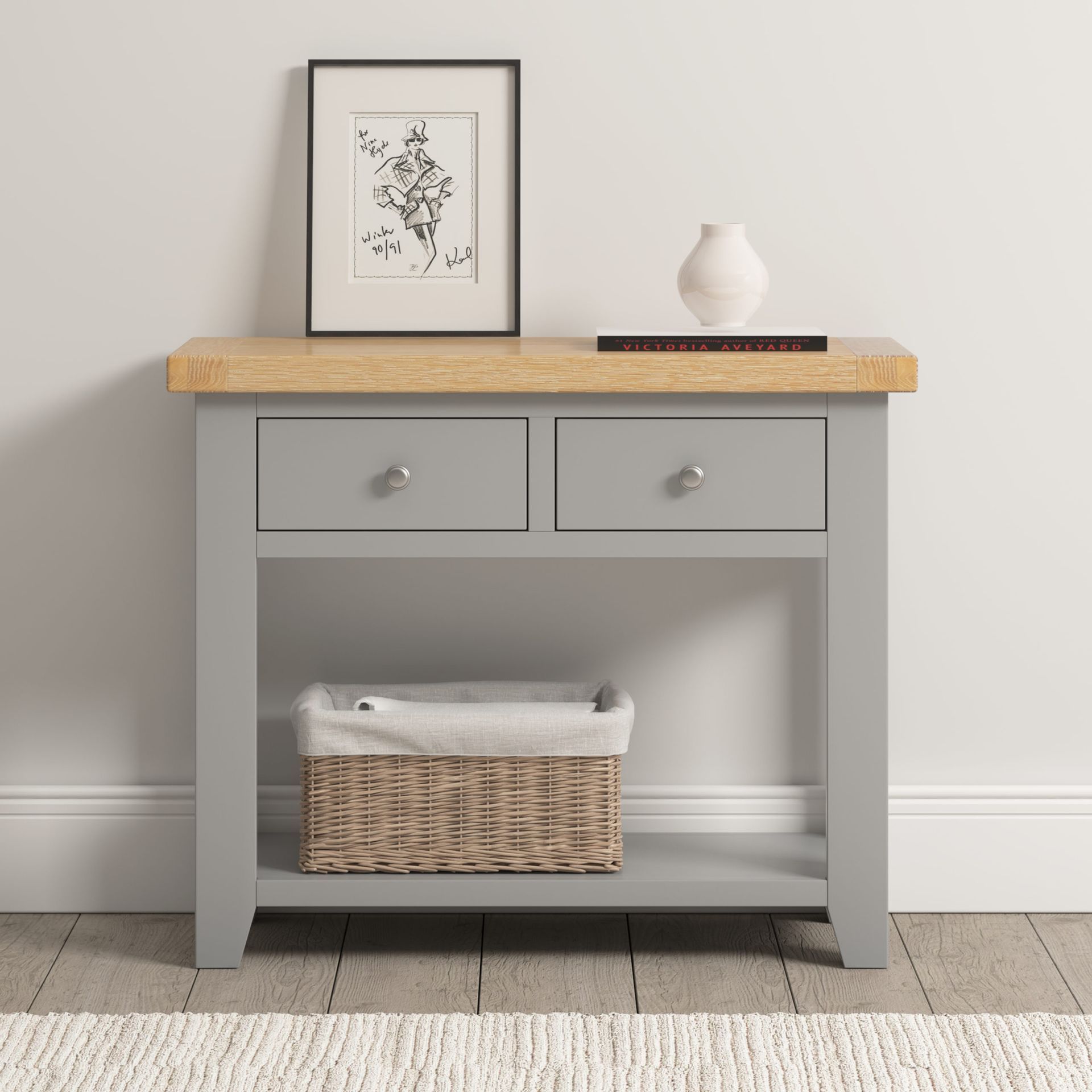 Windsor Grey Console Table