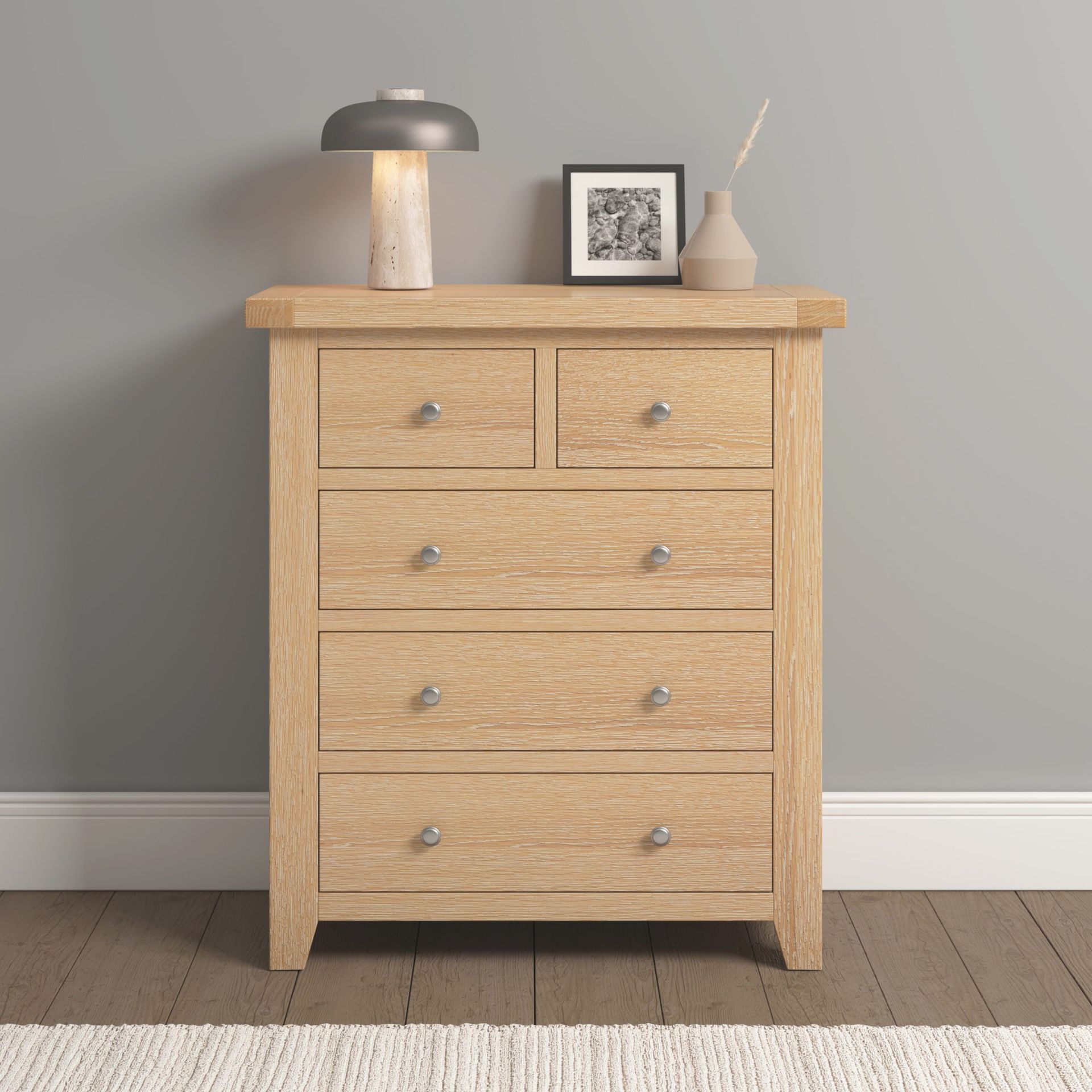 Windsor Oak 2 over 3 Chest of Drawers