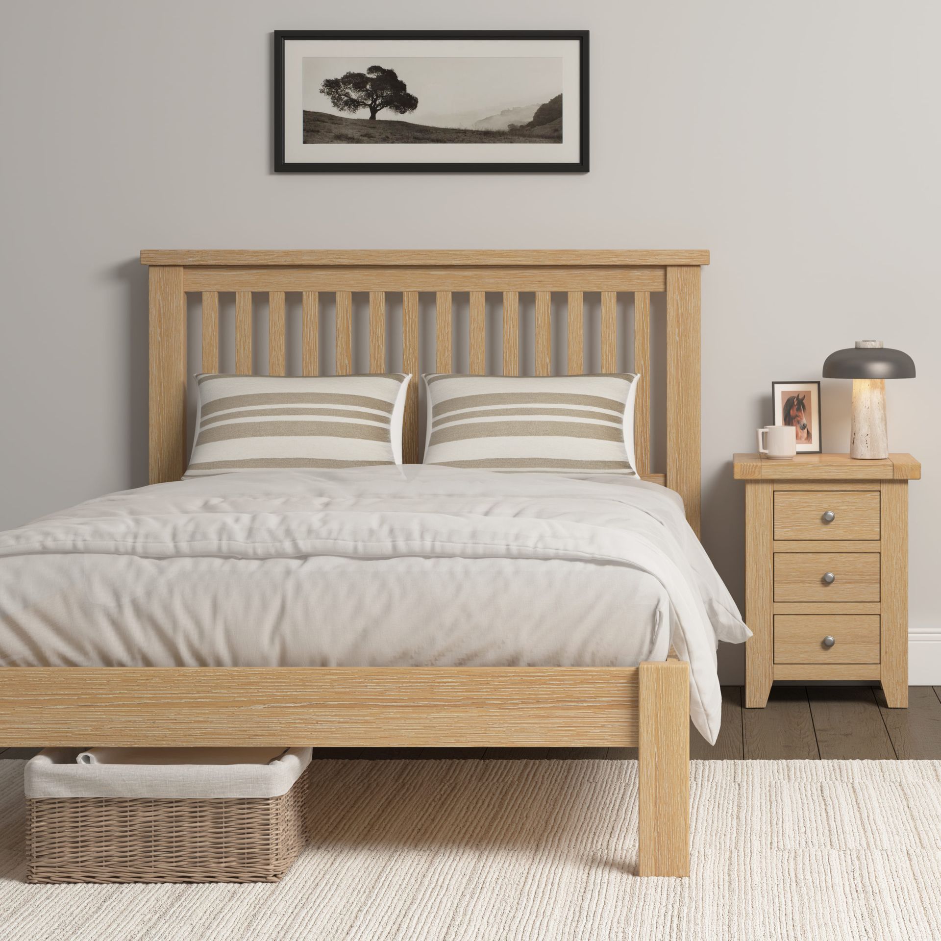 Windsor Oak 4'6 Bed