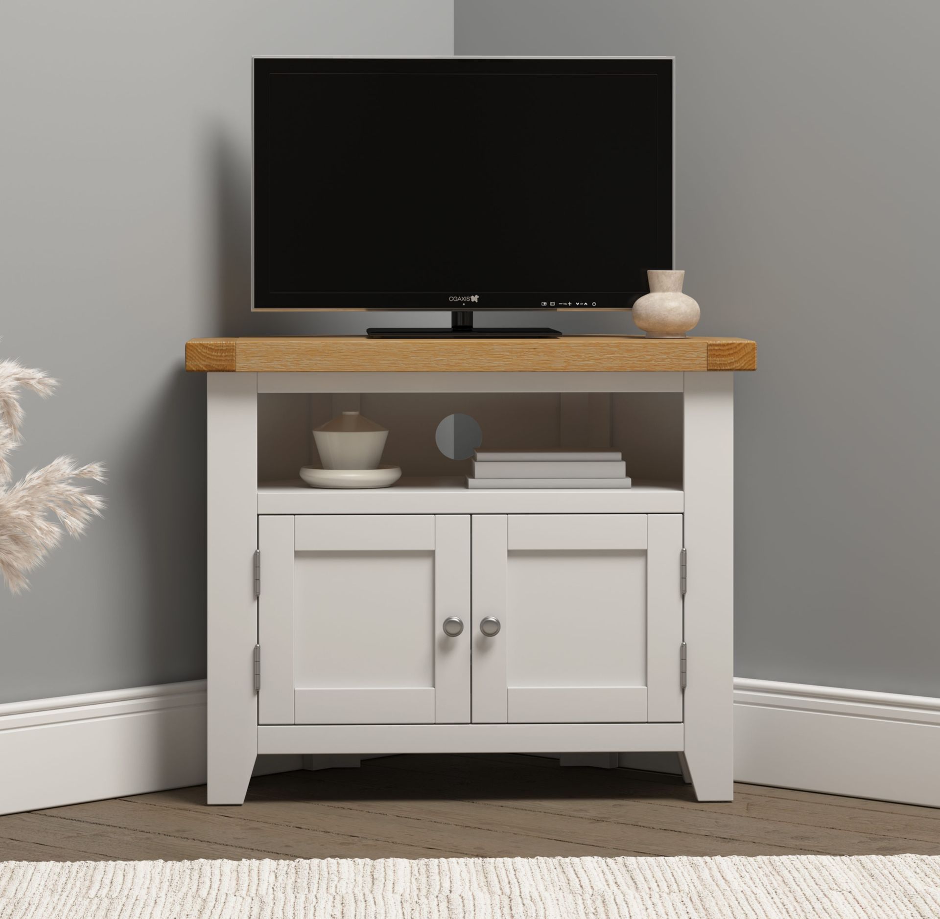 Warwick Ivory Corner TV Unit