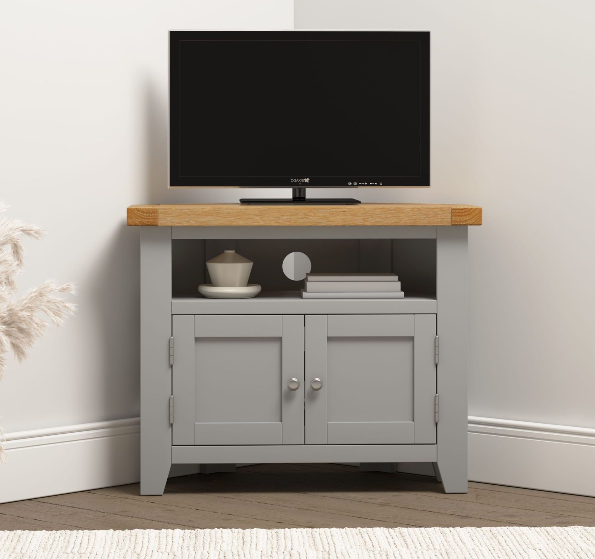 Warwick Grey Corner TV Unit