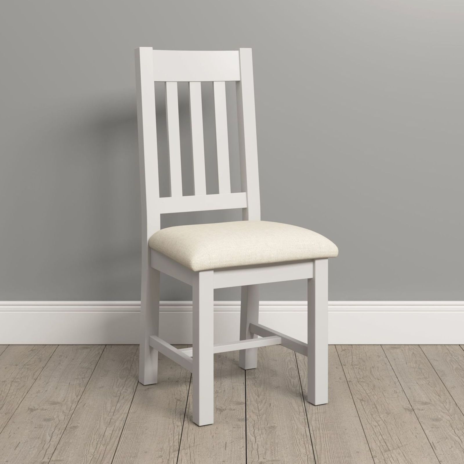 Warwick Ivory Slatted Back Dining Chair