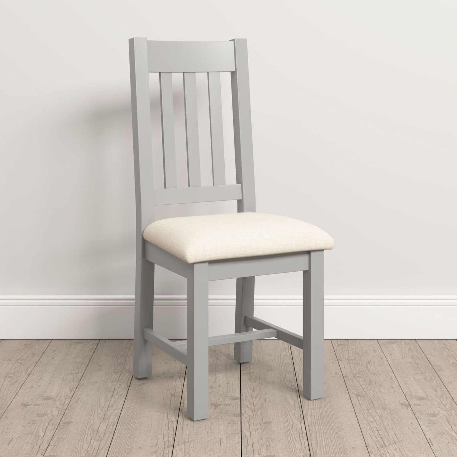Warwick Grey Slatted Back Dining Chair