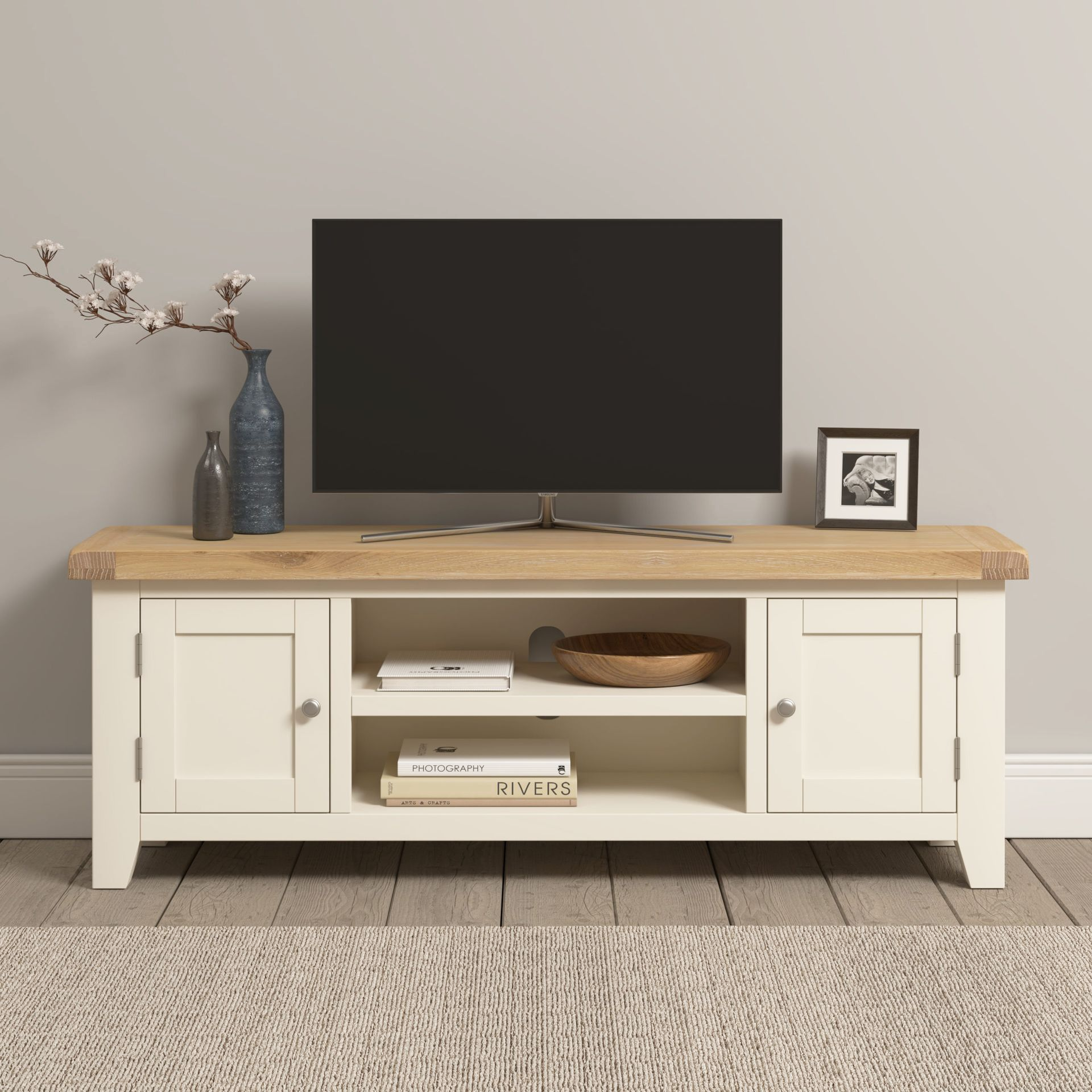 Warwick Ivory TV Unit