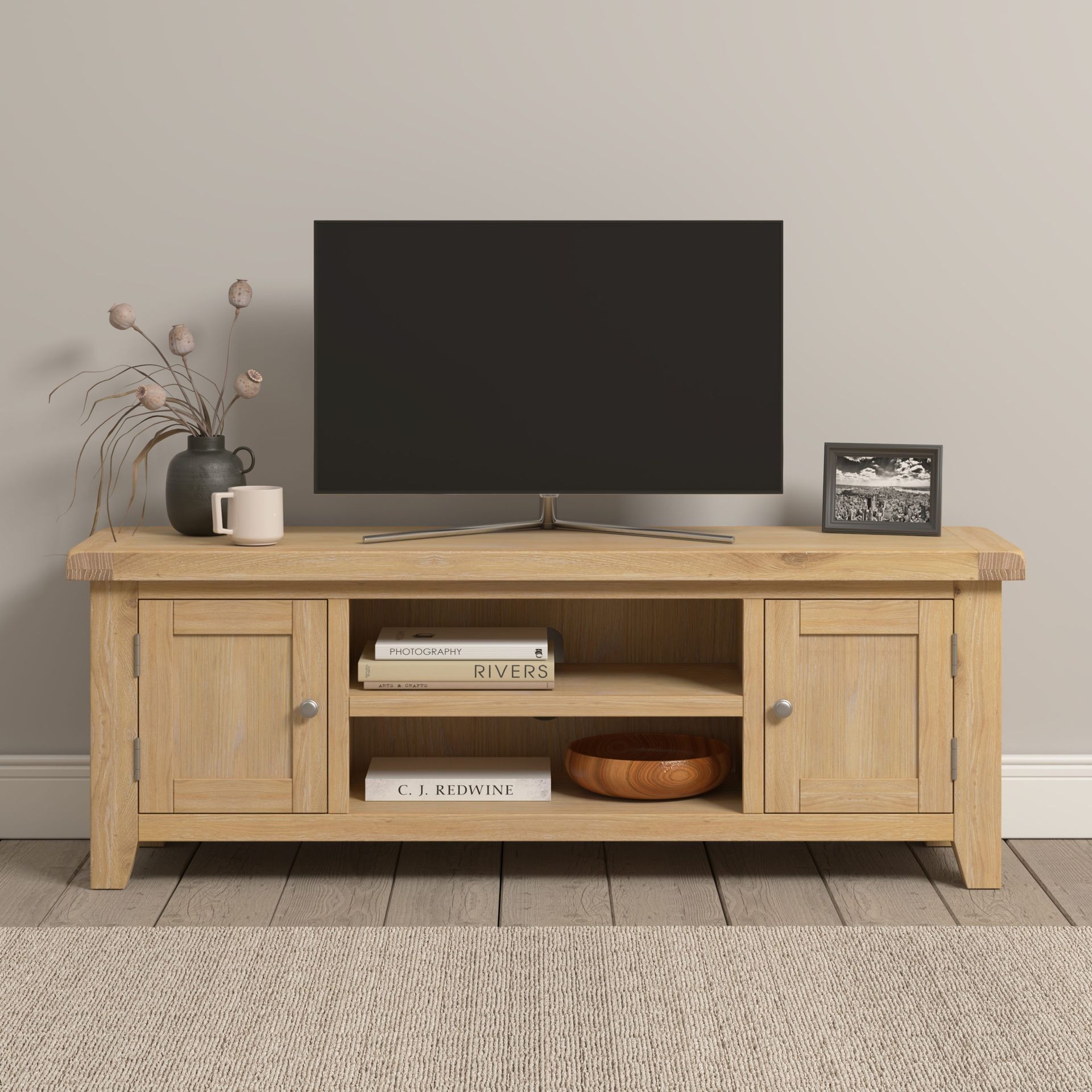 Warwick Oak TV Unit