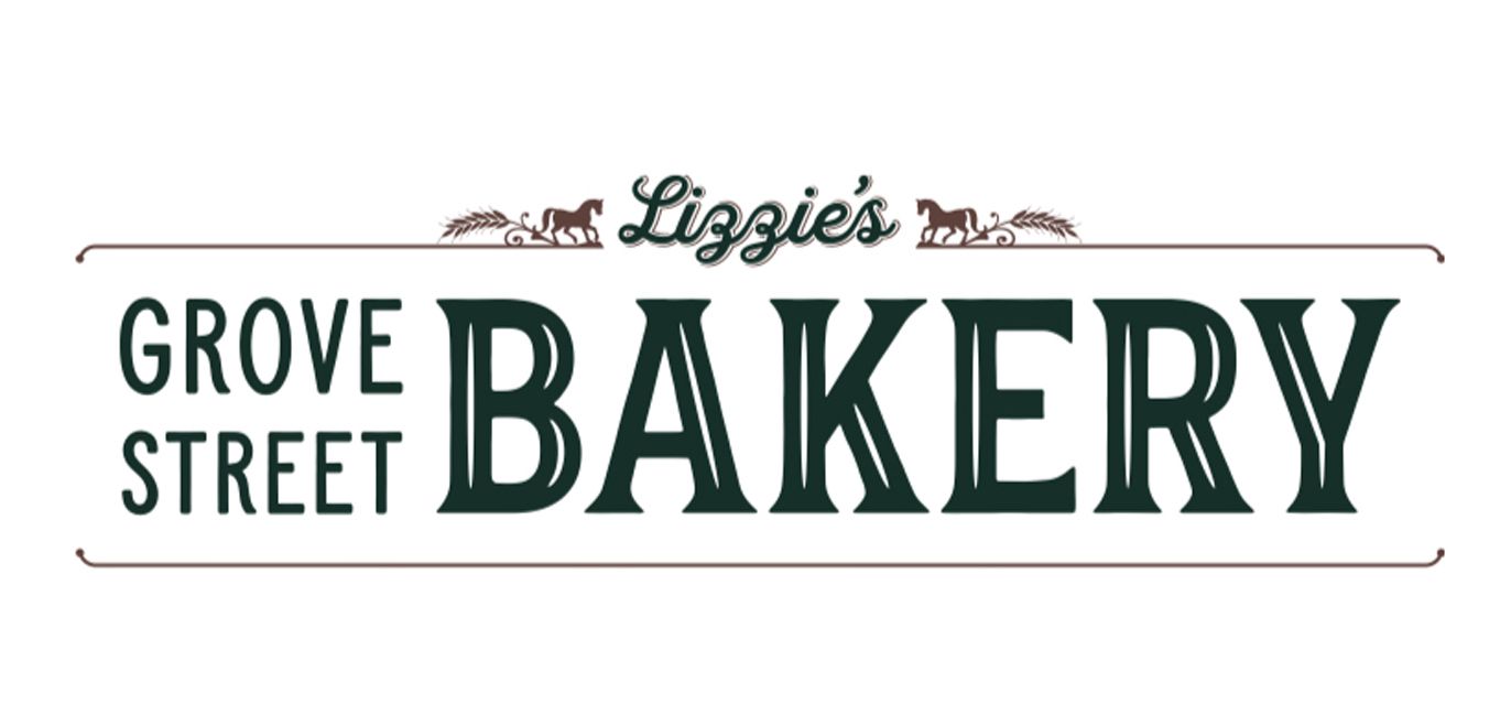 Lizzie’s Grove Street Bakery logo in green and black text