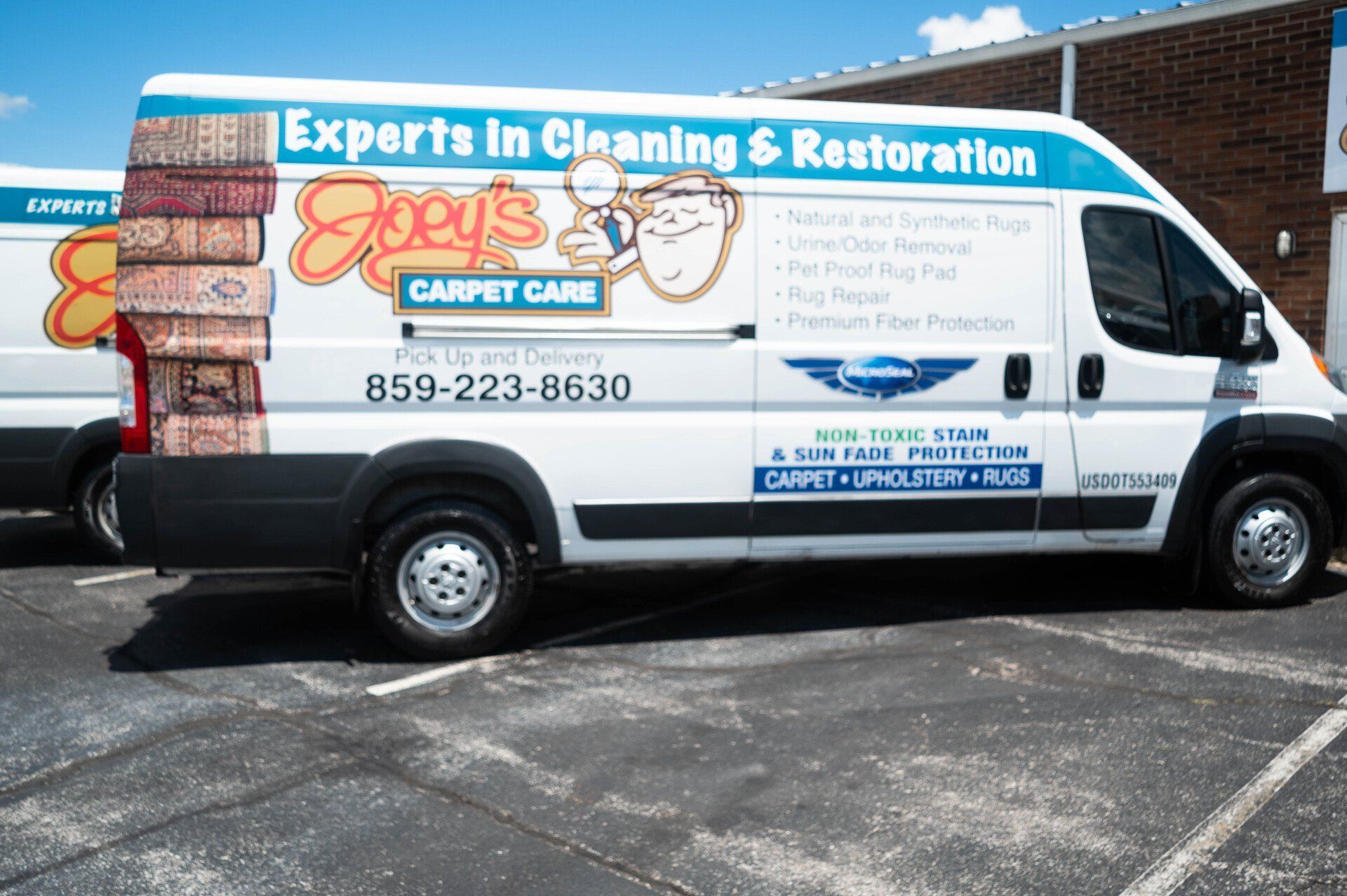 joey's van with decals