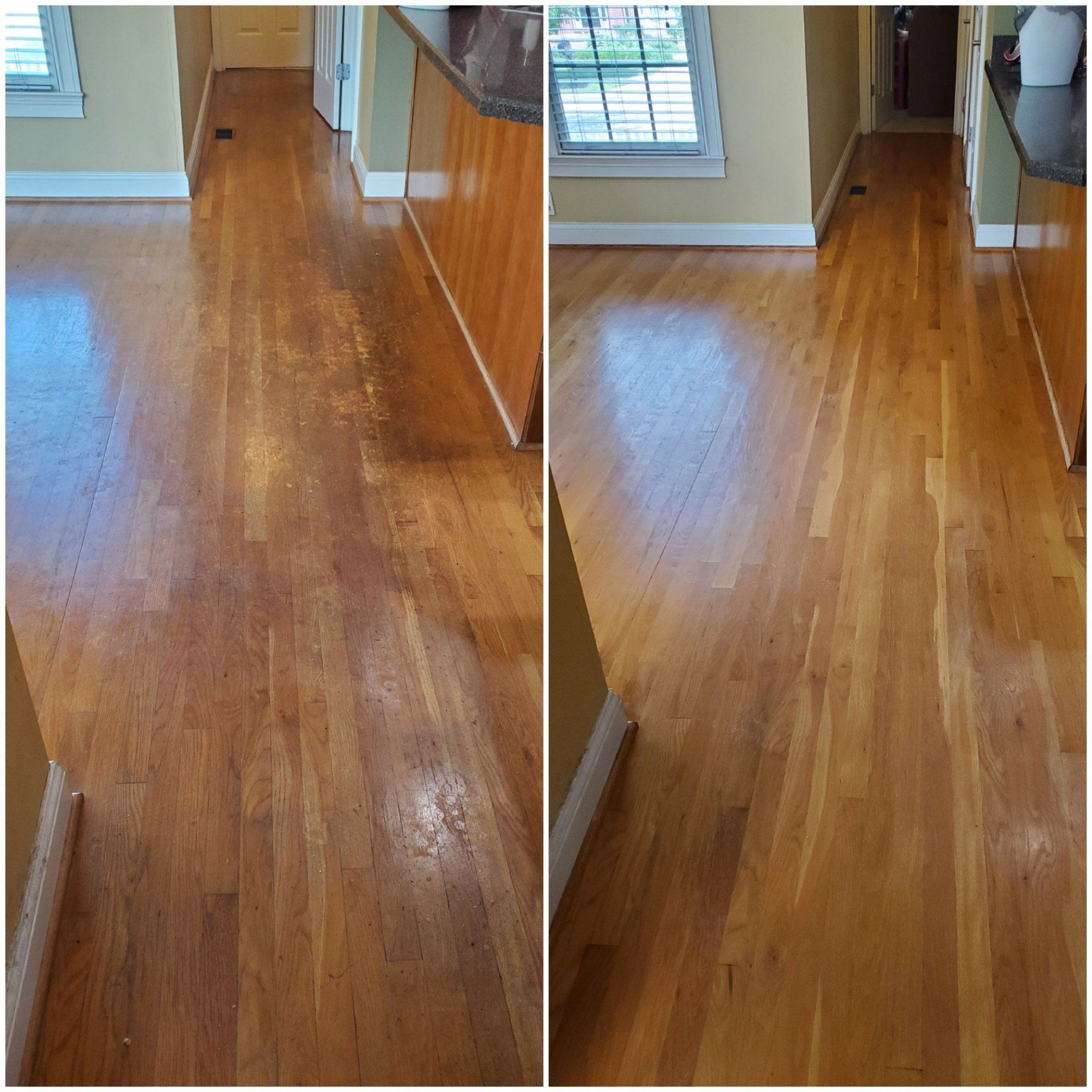 hardwood dark before and after